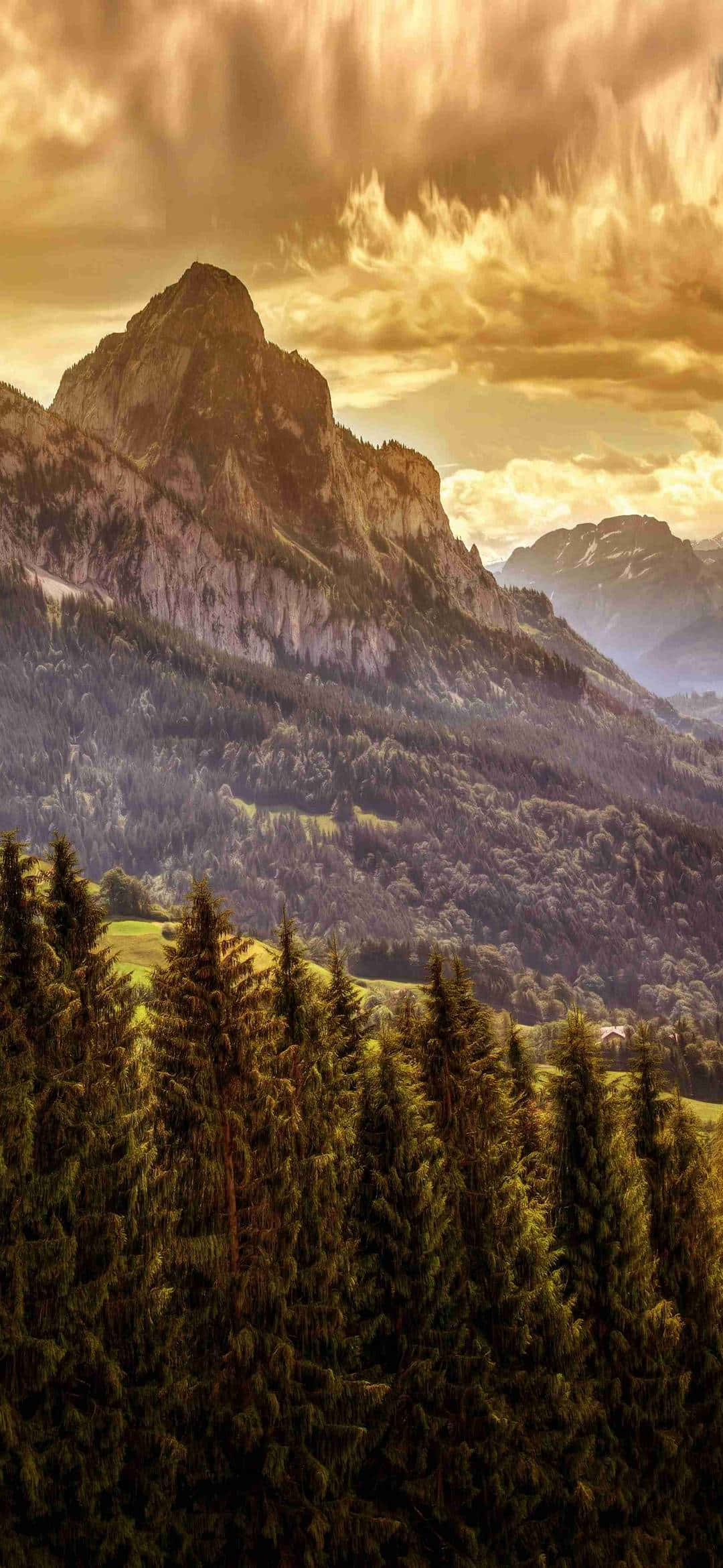 1080x2340 4K Grosser Mythen soloppgang fotografi Bakgrunner