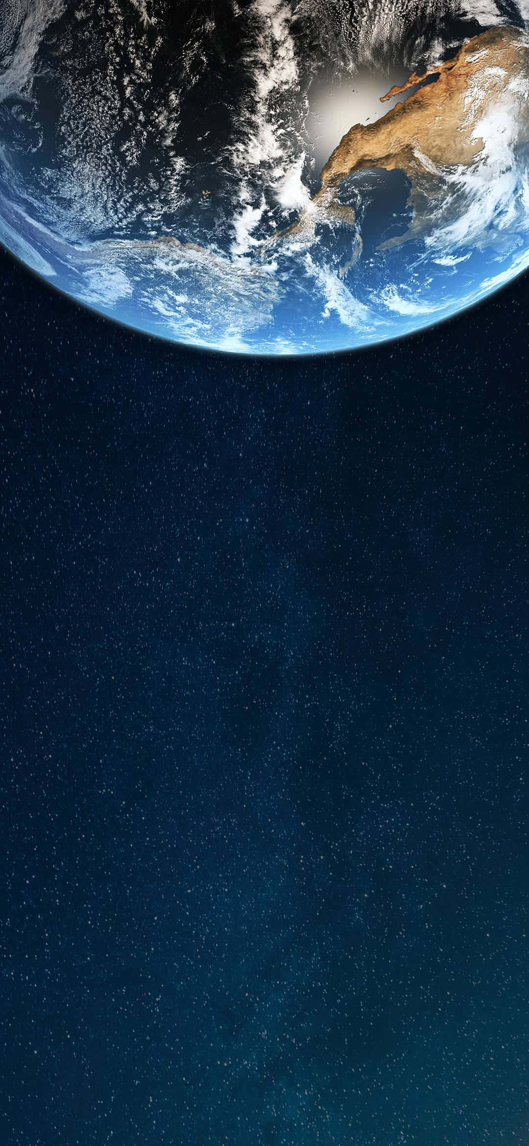 1080x2340 4K Halv jord rombakgrunn Bakgrunner