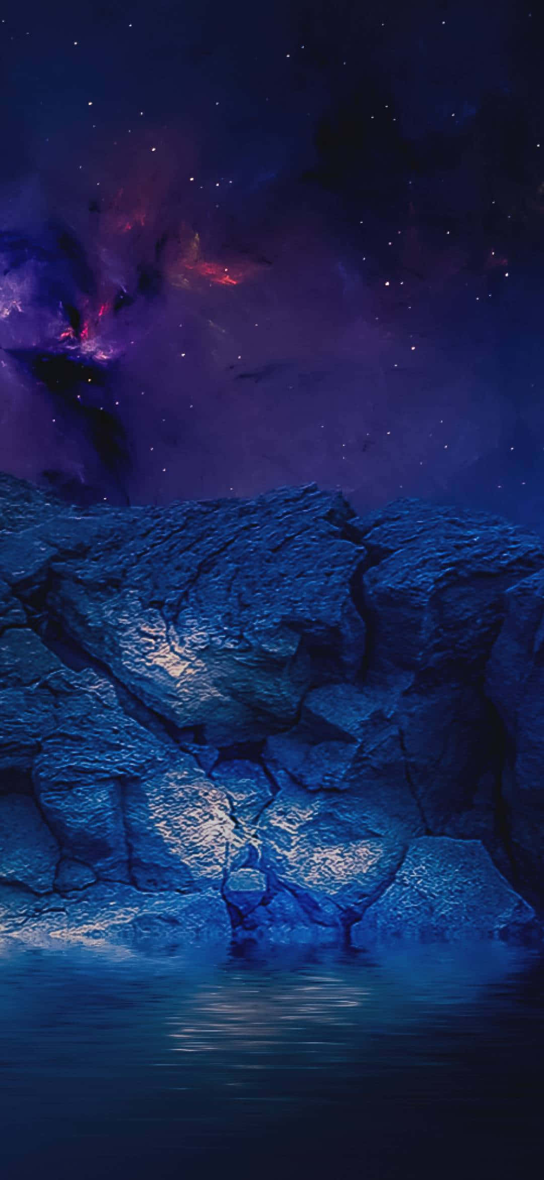 1080x2340 4K Lilla nebula sky tre Bakgrunner