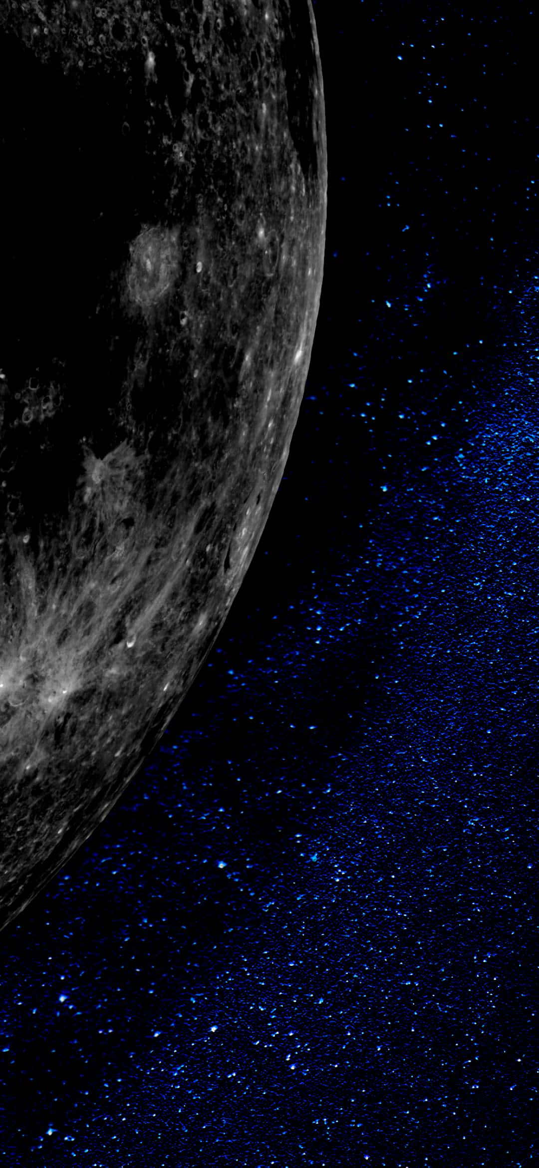 1080x2340 4K Månen Nærbilde Digital Kunst Bakgrunner