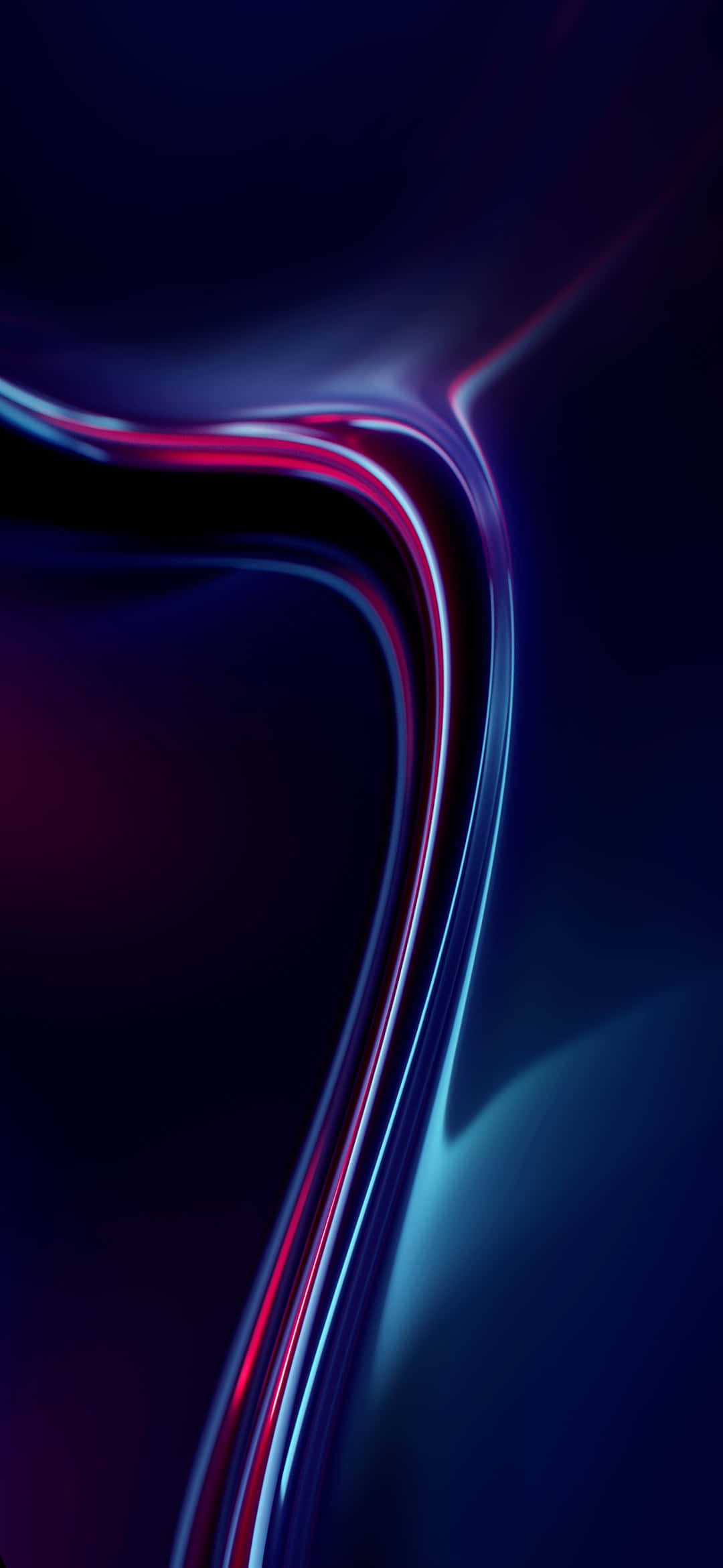 1080x2340 4K Neon Abstrakt Bølge Bakgrunner