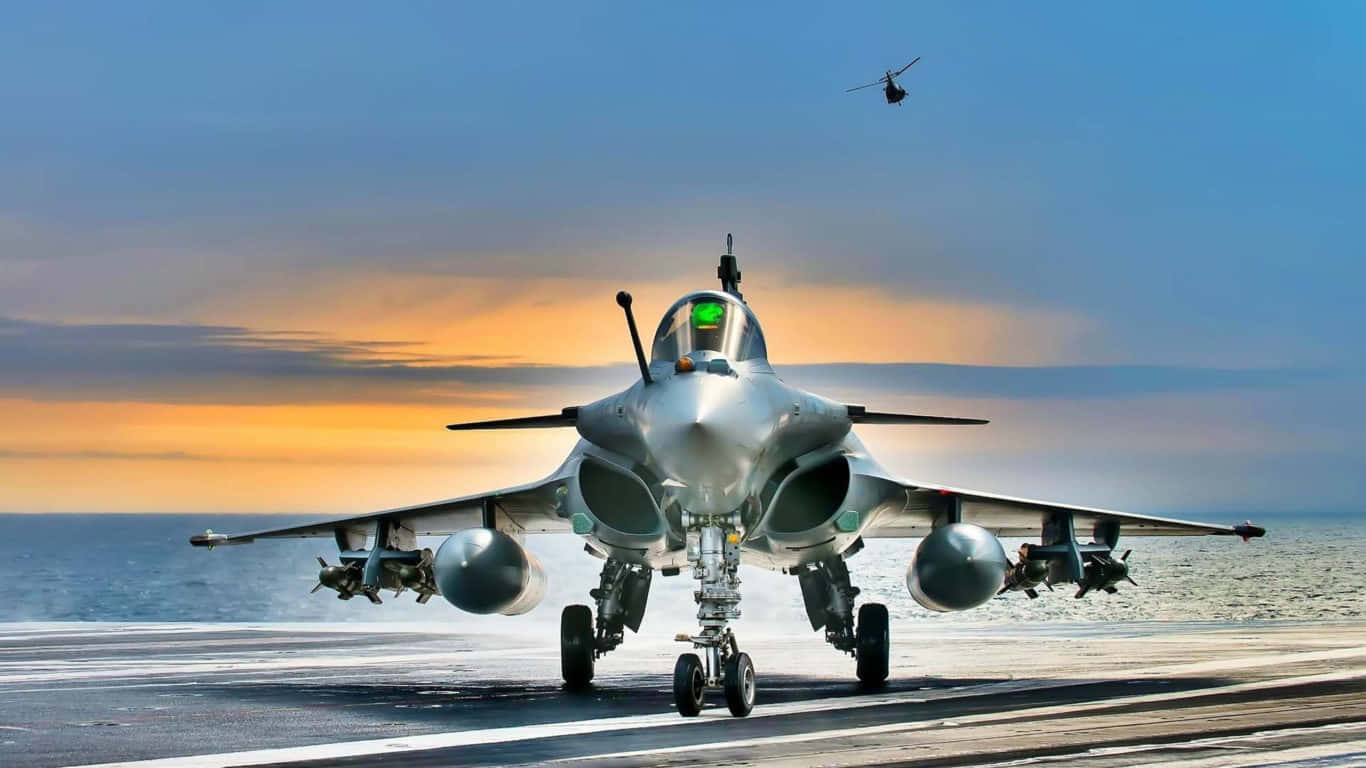 1366x768 Jumbo Jets bakgrunn med Dassault Rafale Bakgrunner