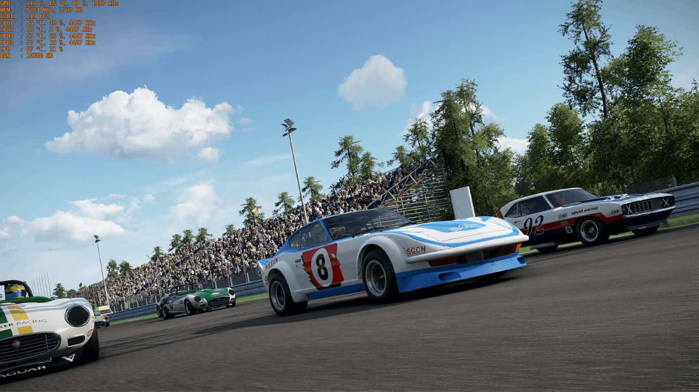 1366x768 Project Cars 2 80+FPS Bakgrunn Bakgrunner