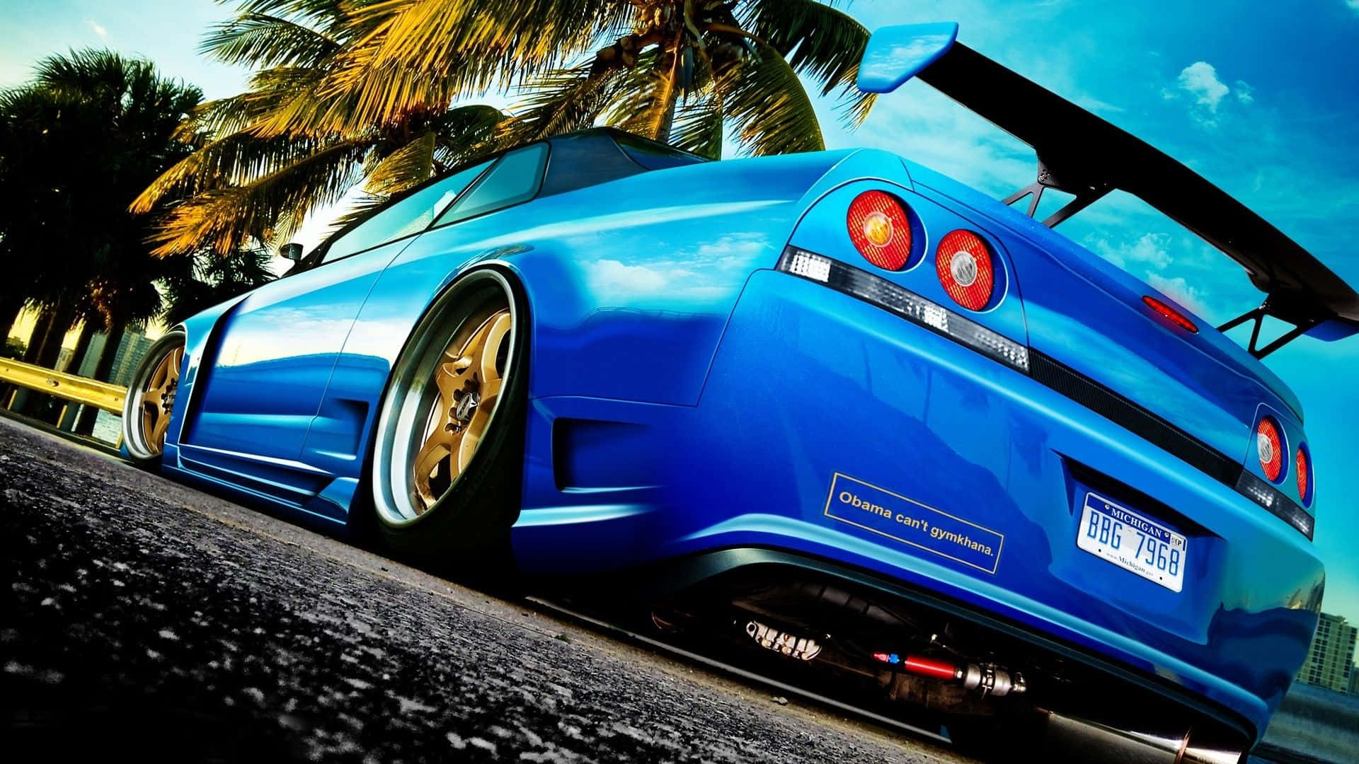 1920x1080 HD Bil Nissan Skyline Bakgrunner