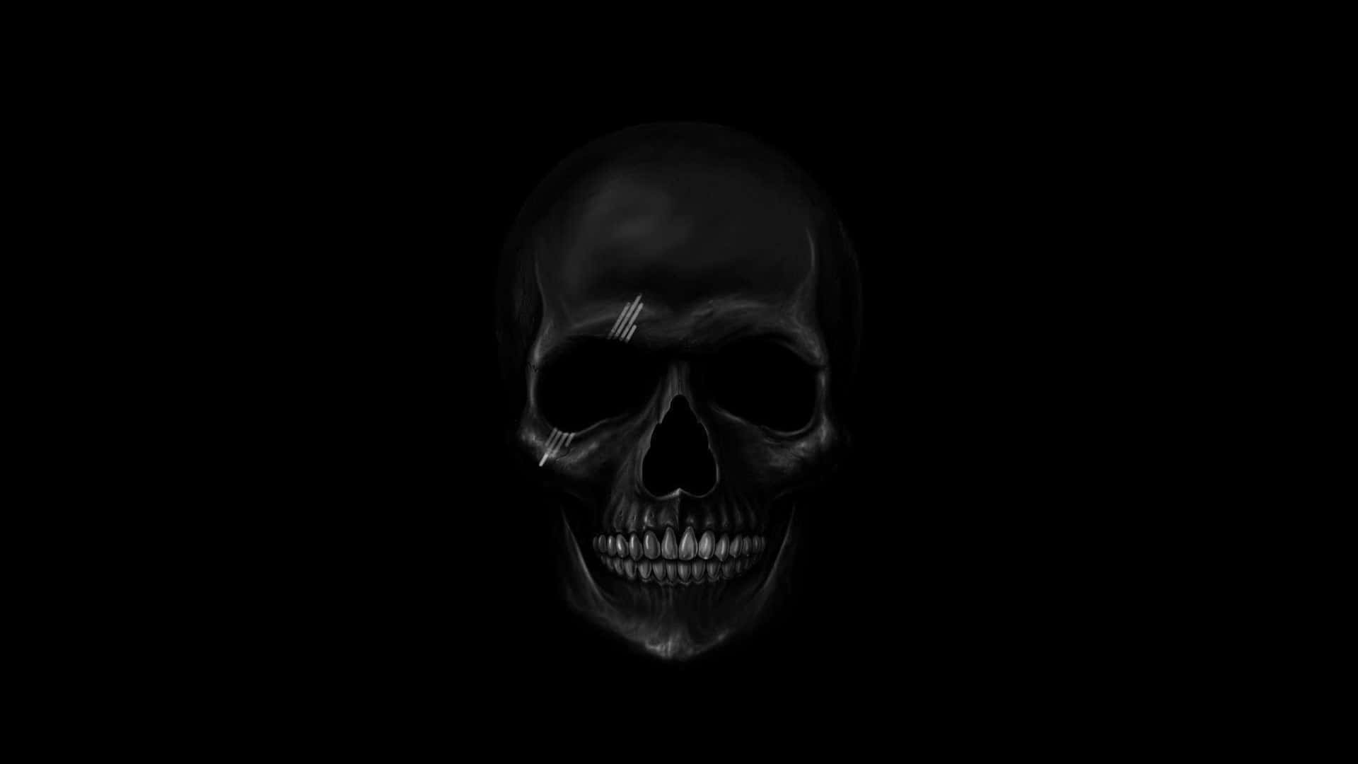 1920x1080 Svart Mørk Skull Plakat Bakgrunner