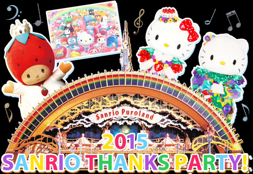 2015 Sanrio Thanks Party på Puroland Bakgrunner