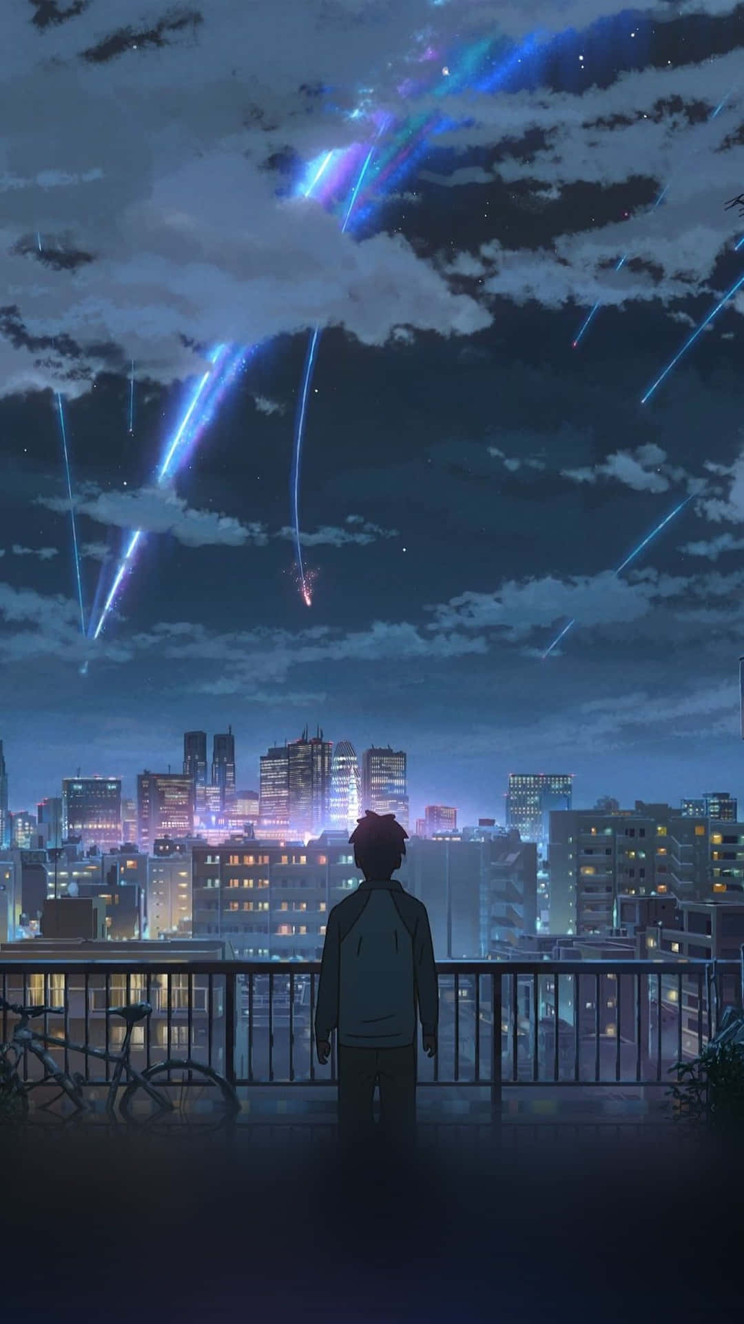 2016 Your Name Anime Bygning Bakgrunner