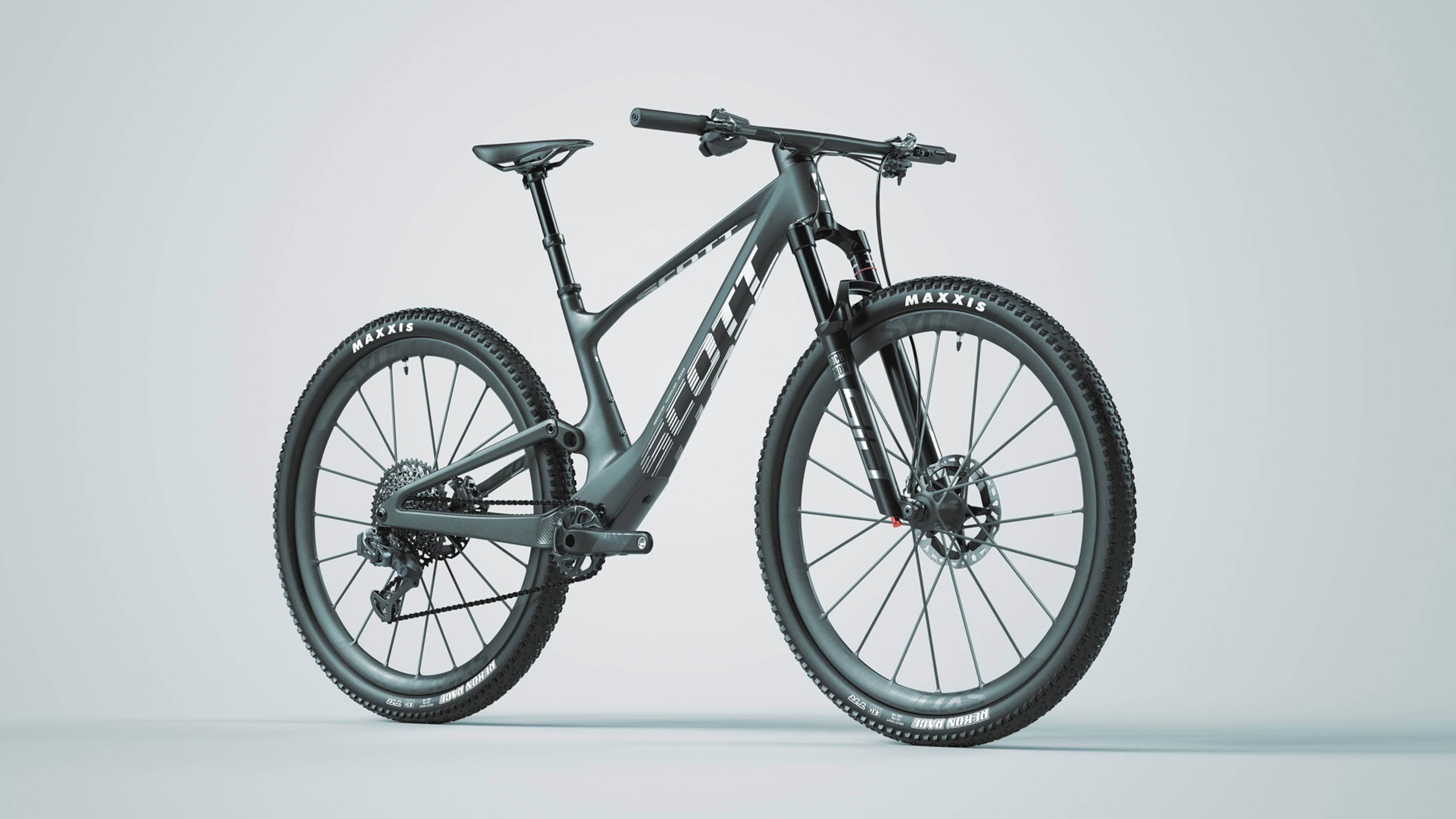 2022 Scott Maxxis Spark Black 4K terrengsykkel Bakgrunner