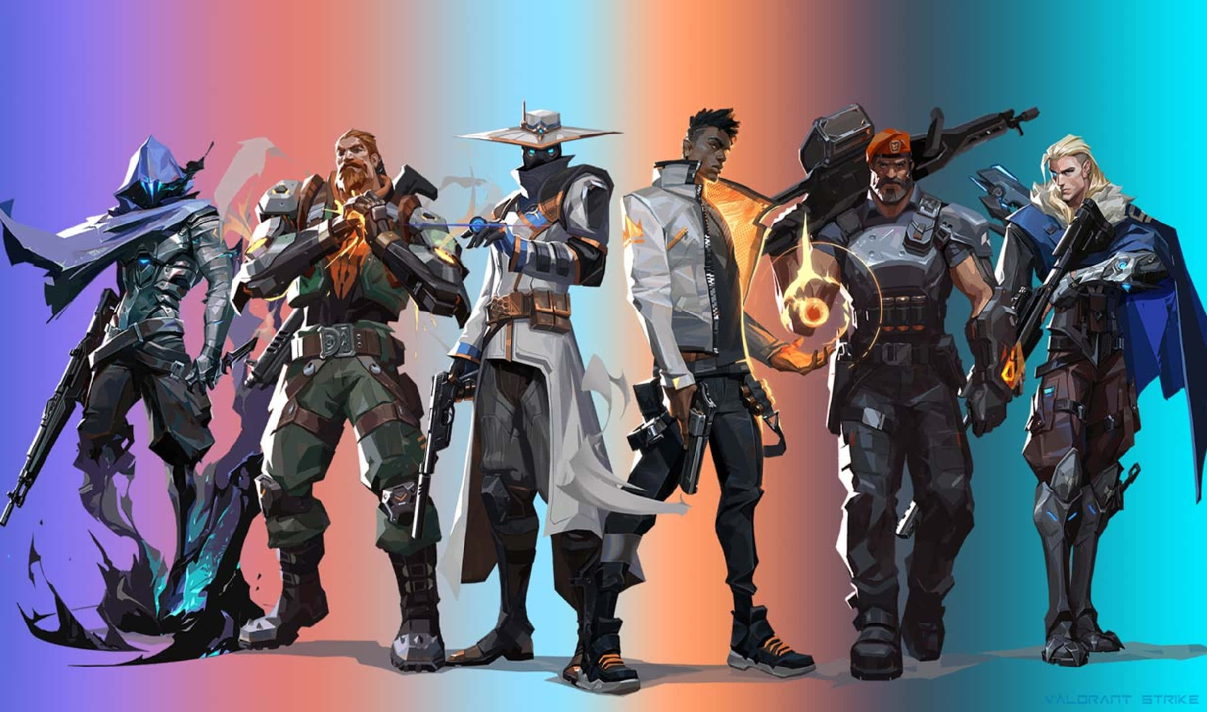 2440x1440 Valorant Bakgrunnsfarger Bakgrunner
