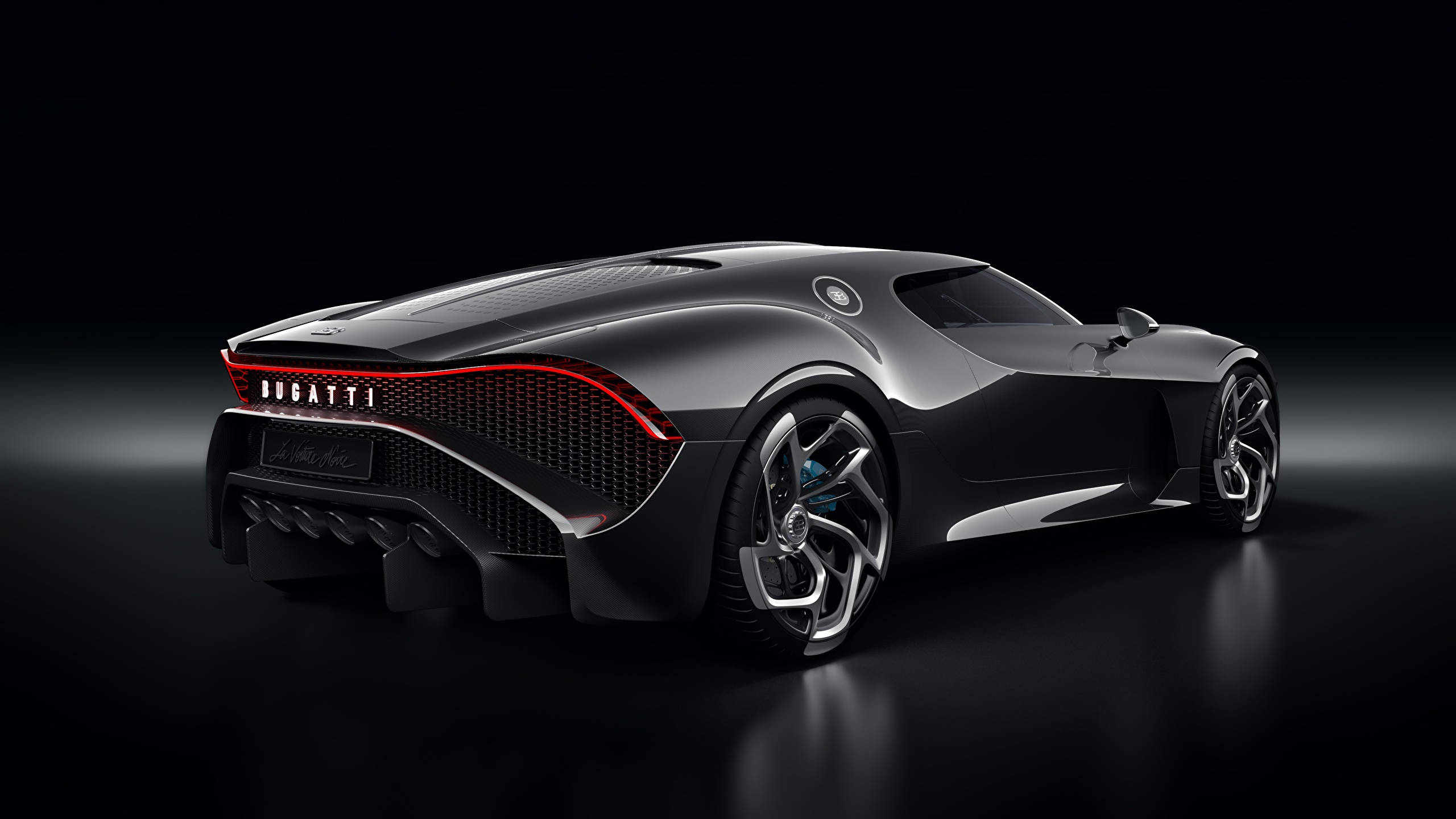 2560x1440 Bil Sort Bugatti La Voiture Noire Bakgrunner