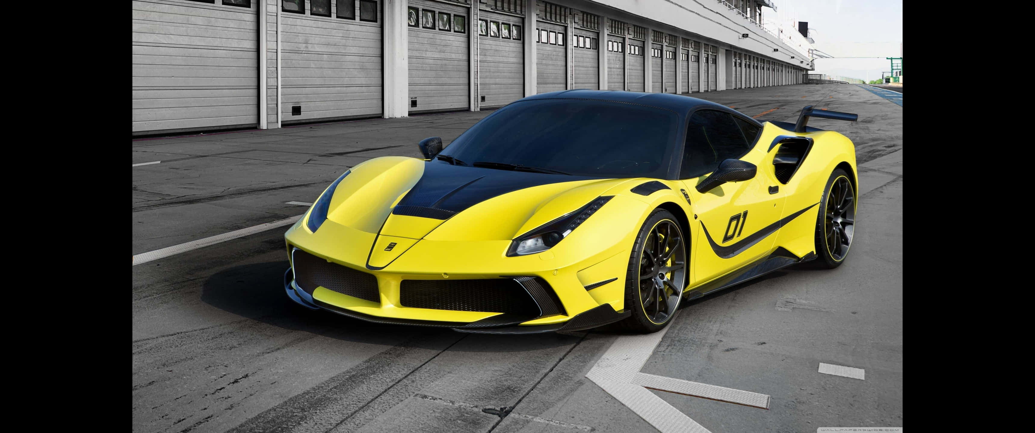 3440x1440p Ferrari Bakgrunn Svart Skjold Bakgrunner