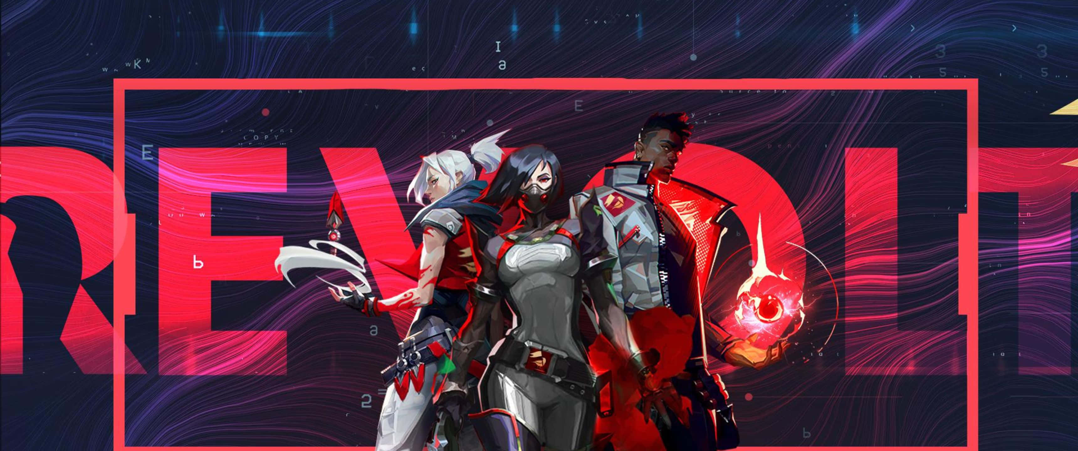 3440x1440p Valorant Jett Viper Phoenix Bakgrunn Bakgrunner