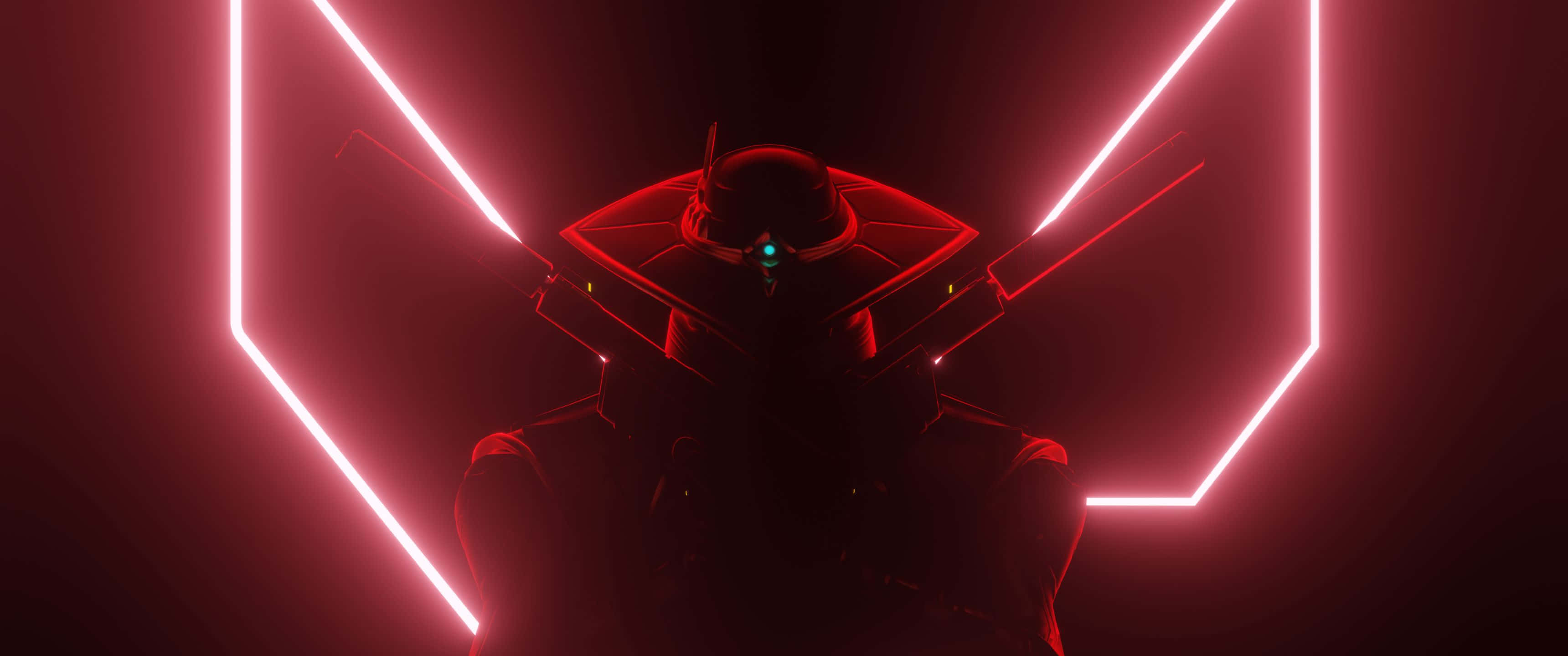 3440x1440p Valorant Cypher Rød Bakgrunn Bakgrunner