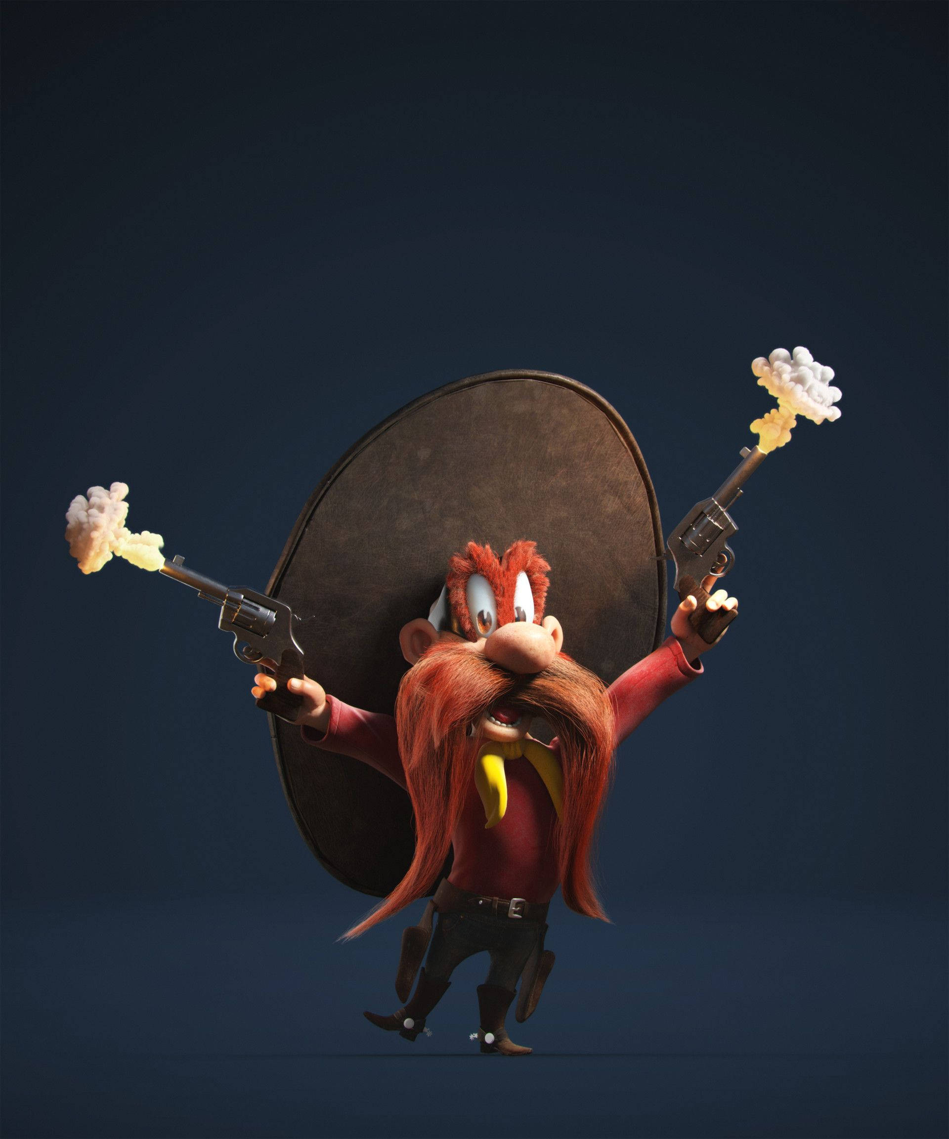 3D-animasjonskunst Yosemite Sam Bakgrunner