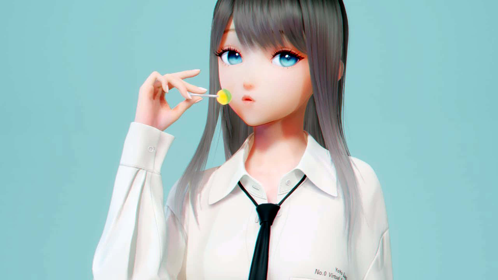 3d Anime Skolejente Bakgrunner