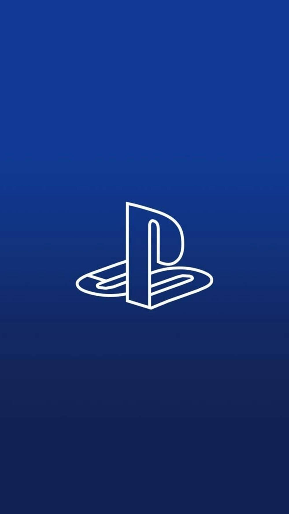 3D Blått PS4-logo Bakgrunner
