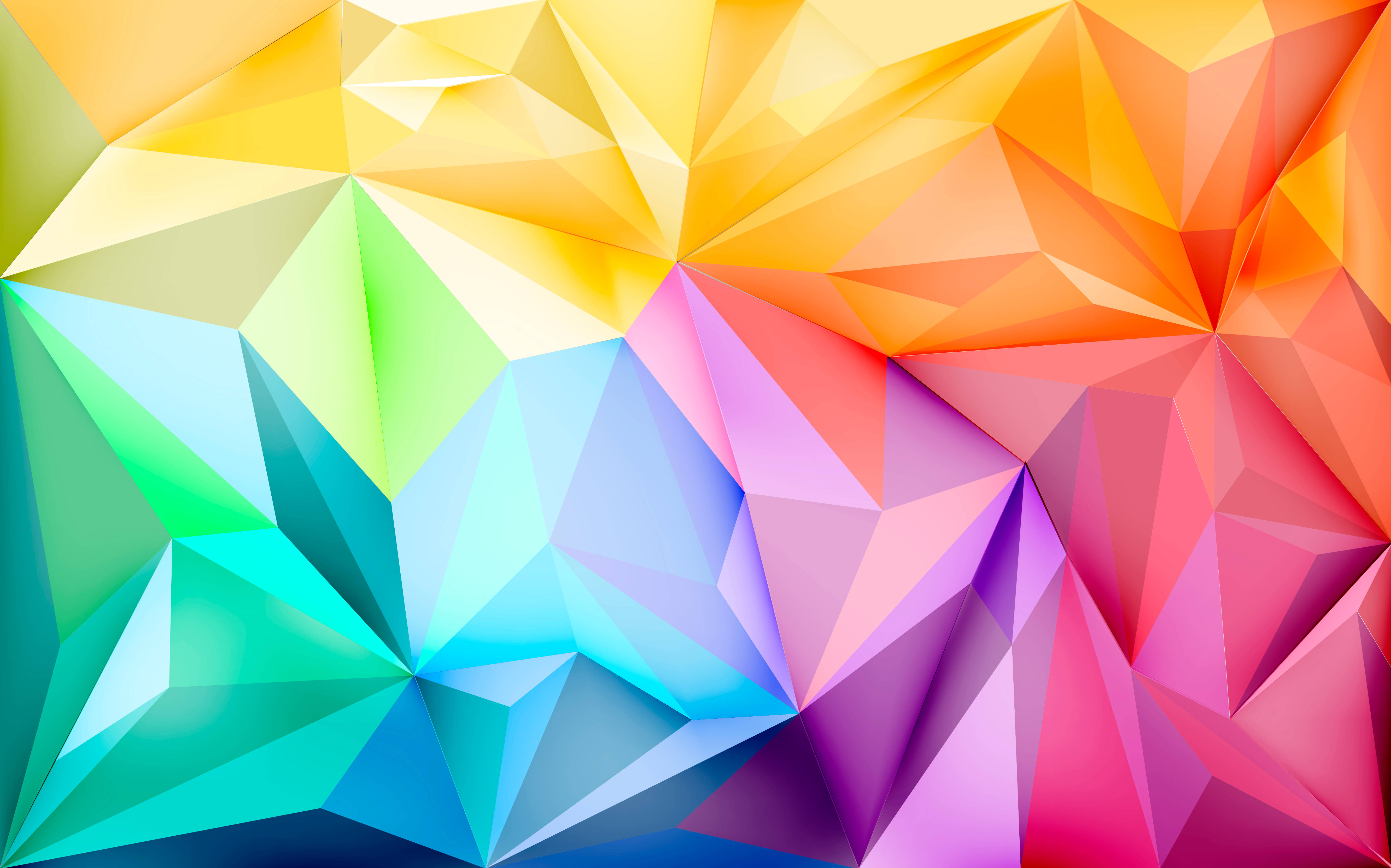 3D geometrisk grafikk for fargerik bakgrunn Bakgrunner