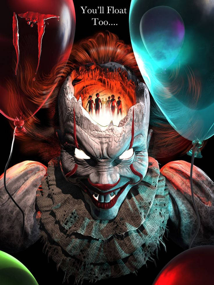 3D Skrekk Pennywise fra IT Bakgrunner
