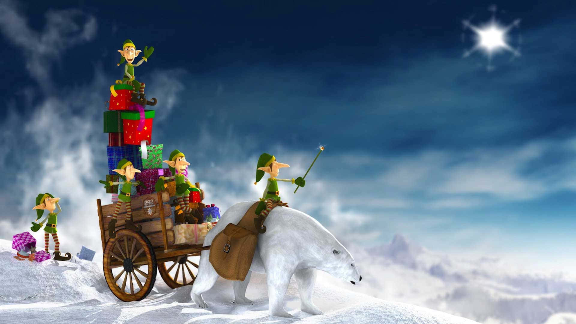 400+ alver i full sving med juleforberedelser Bakgrunner