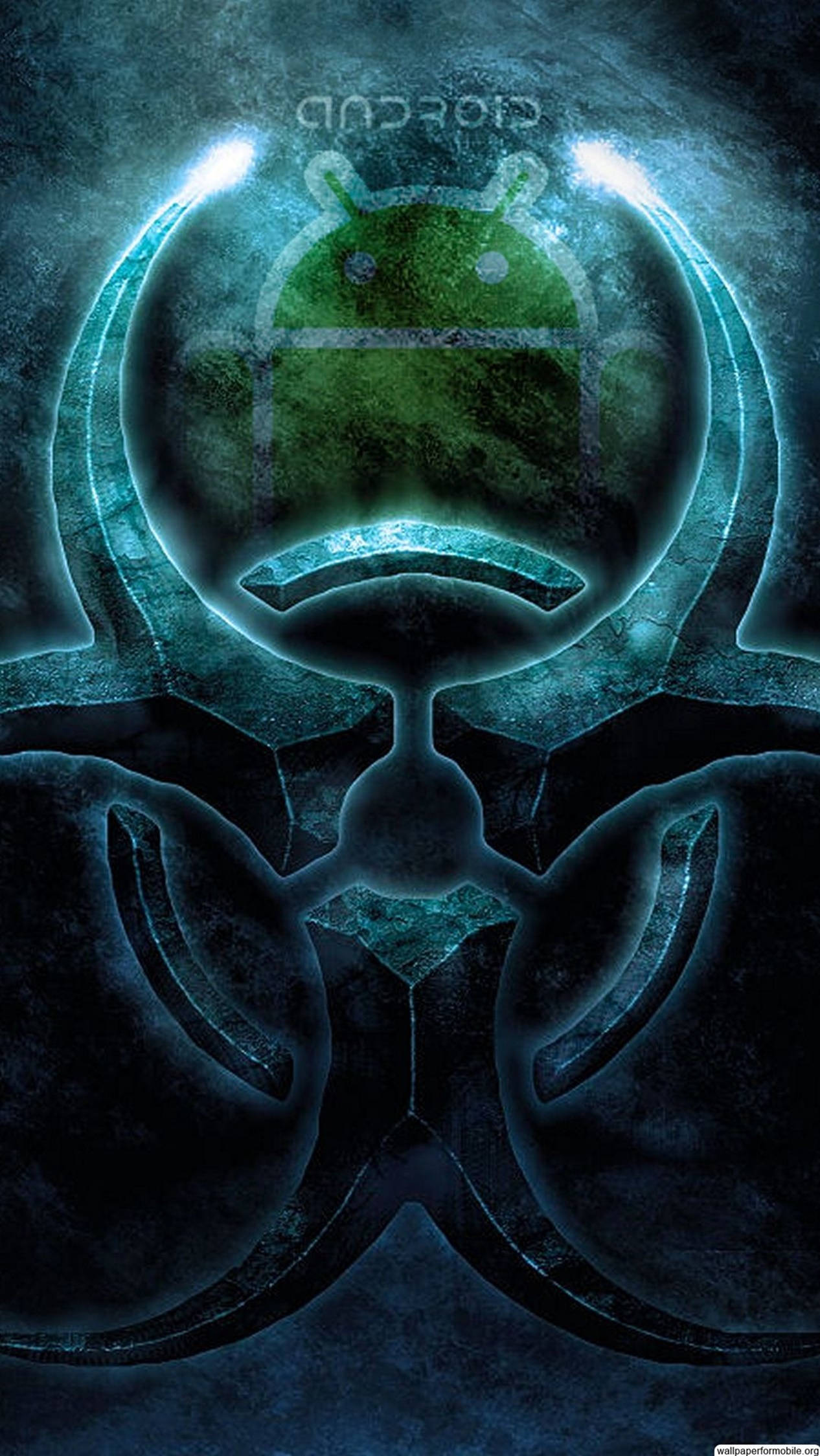 4K Android Biohazard-symbol Bakgrunner