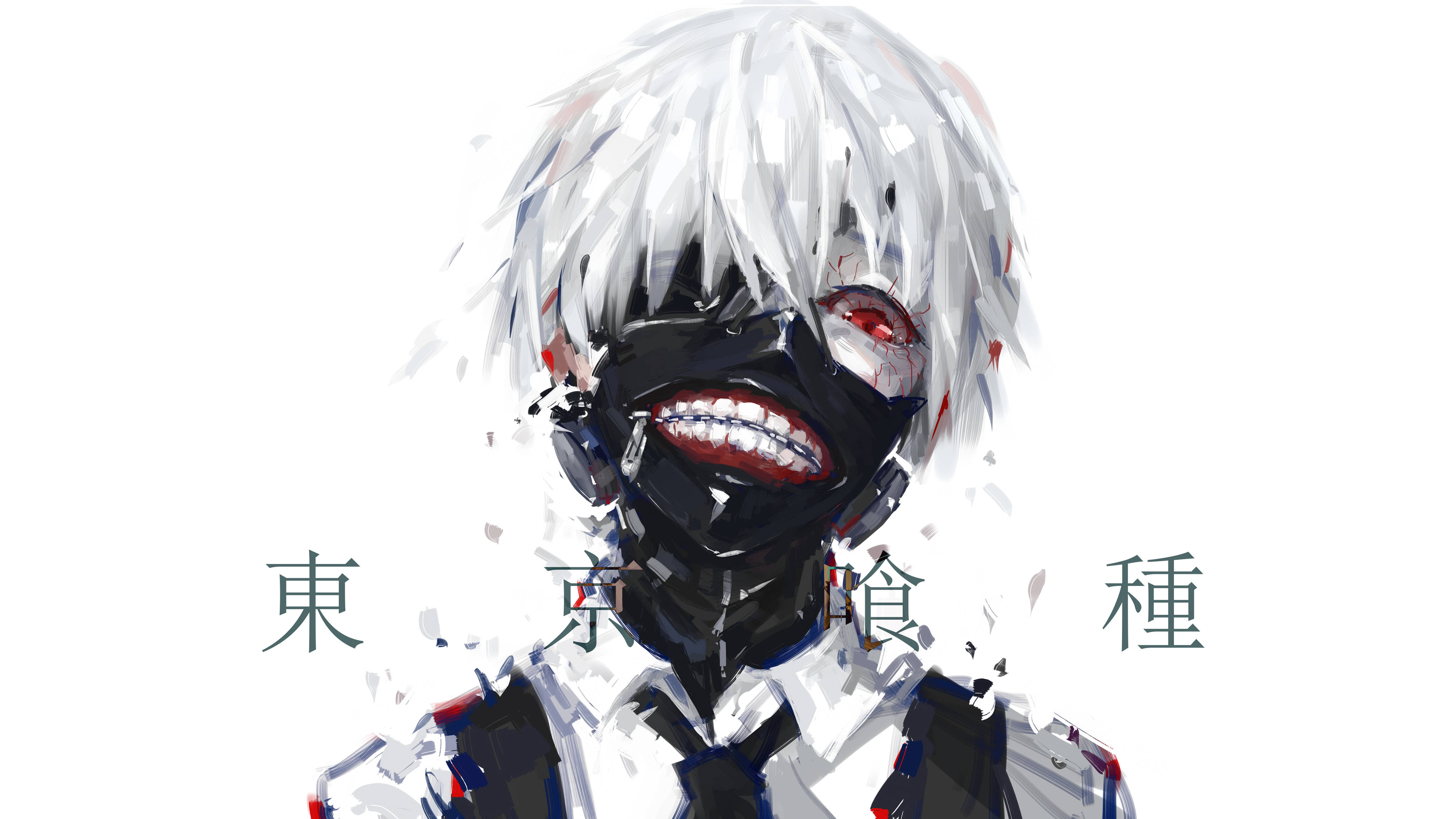 4K Anime Tokyo Ghoul Maske Bakgrunner
