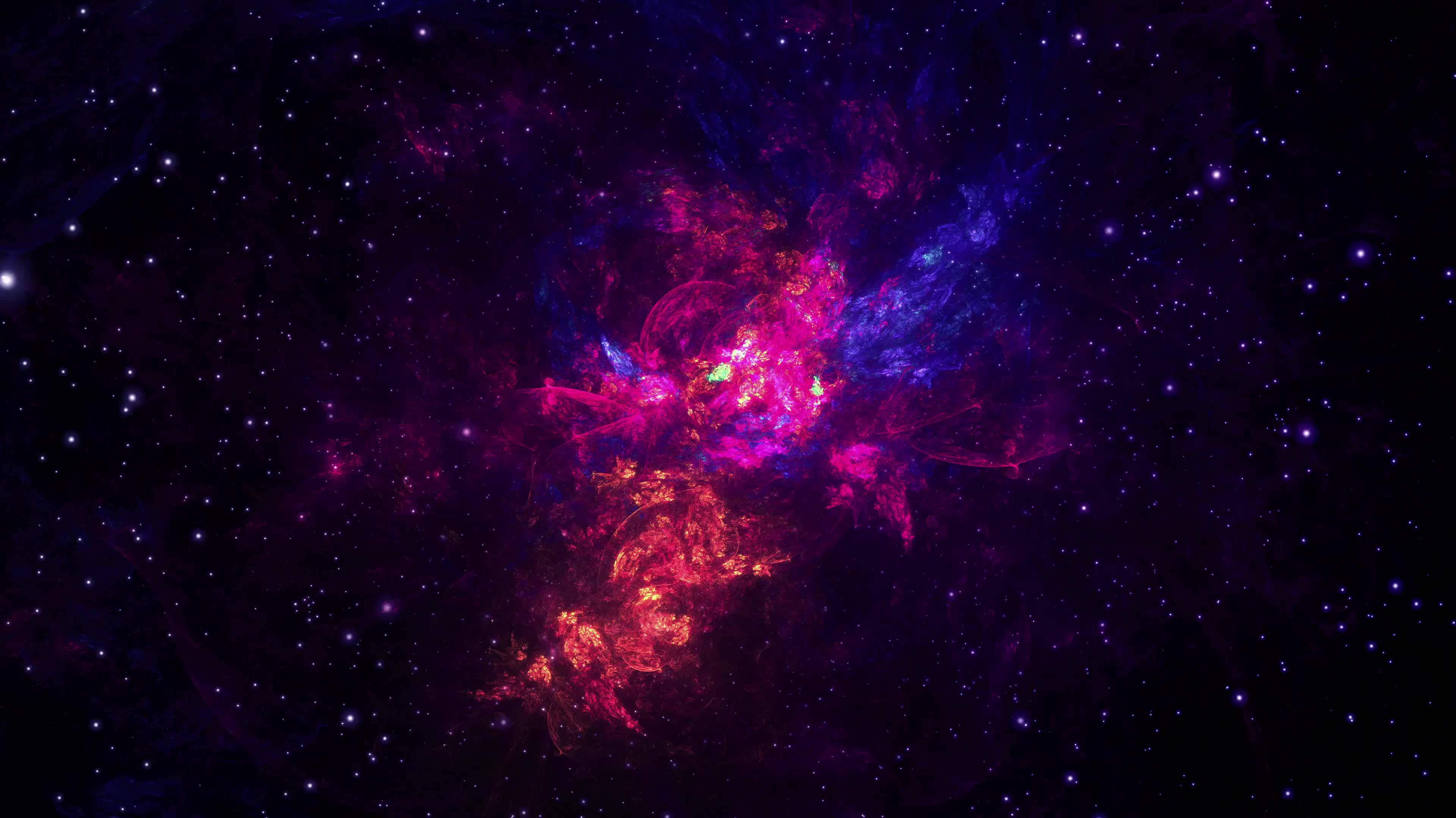 4K Bevegelig Abstrakt Univers Skrivebord Bakgrunner
