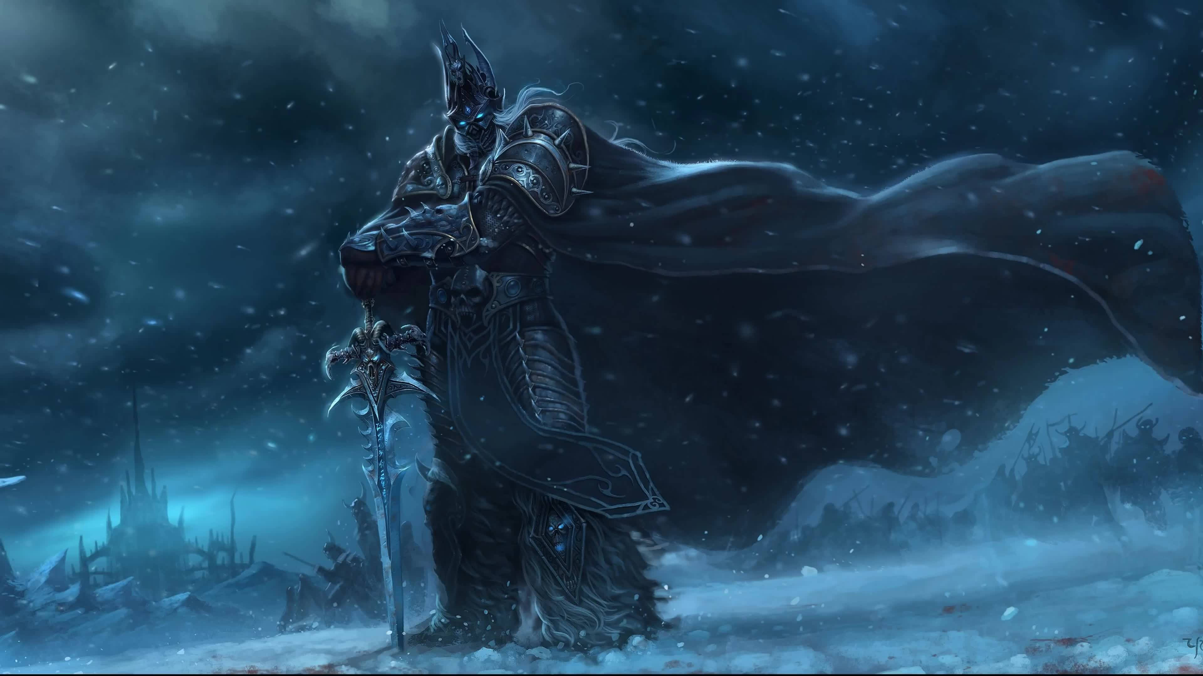 4K Bevegelig Arthas Menethil Skrivebord Bakgrunner