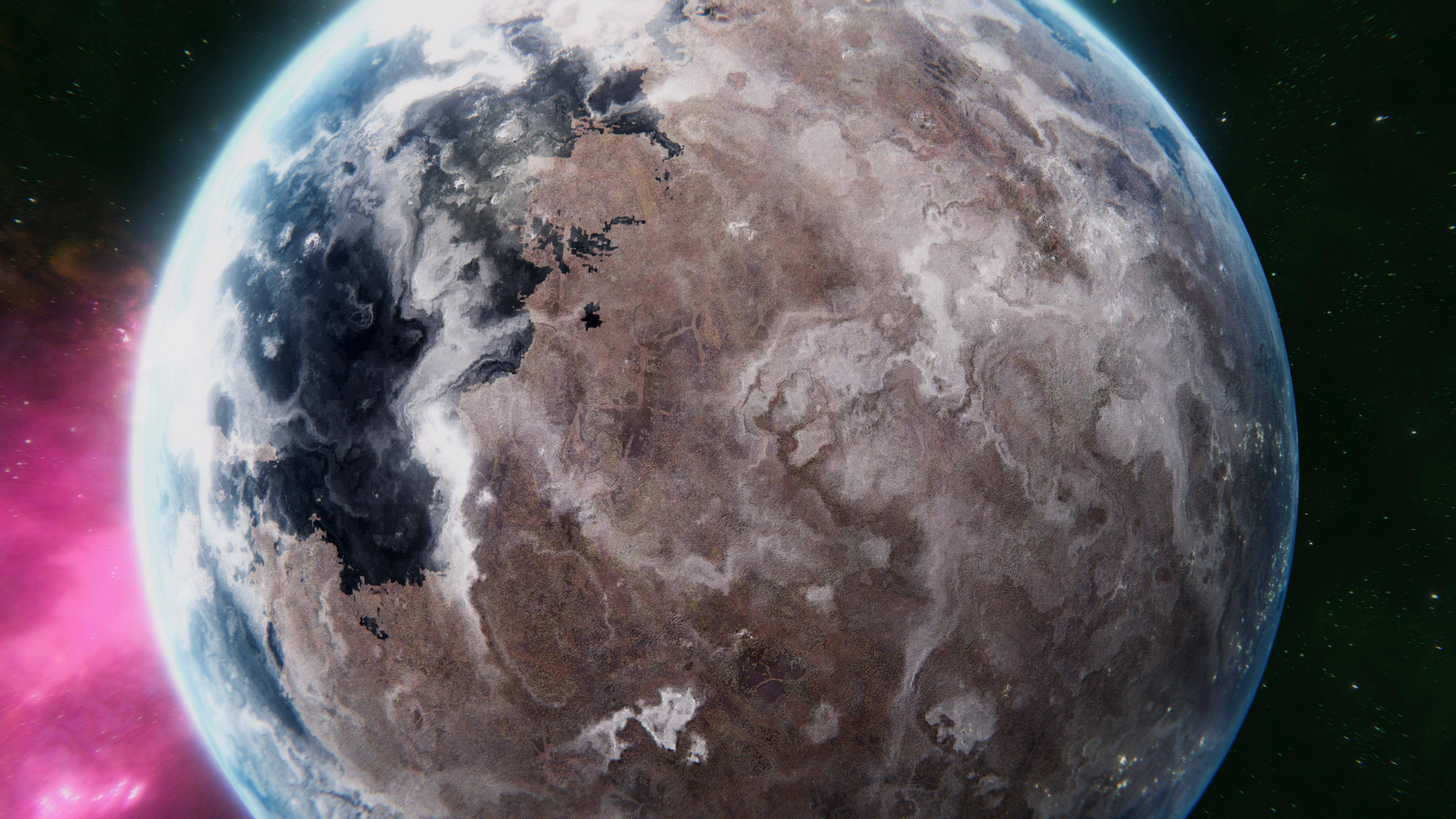 4K-bevegelig planet nærbilde Bakgrunner
