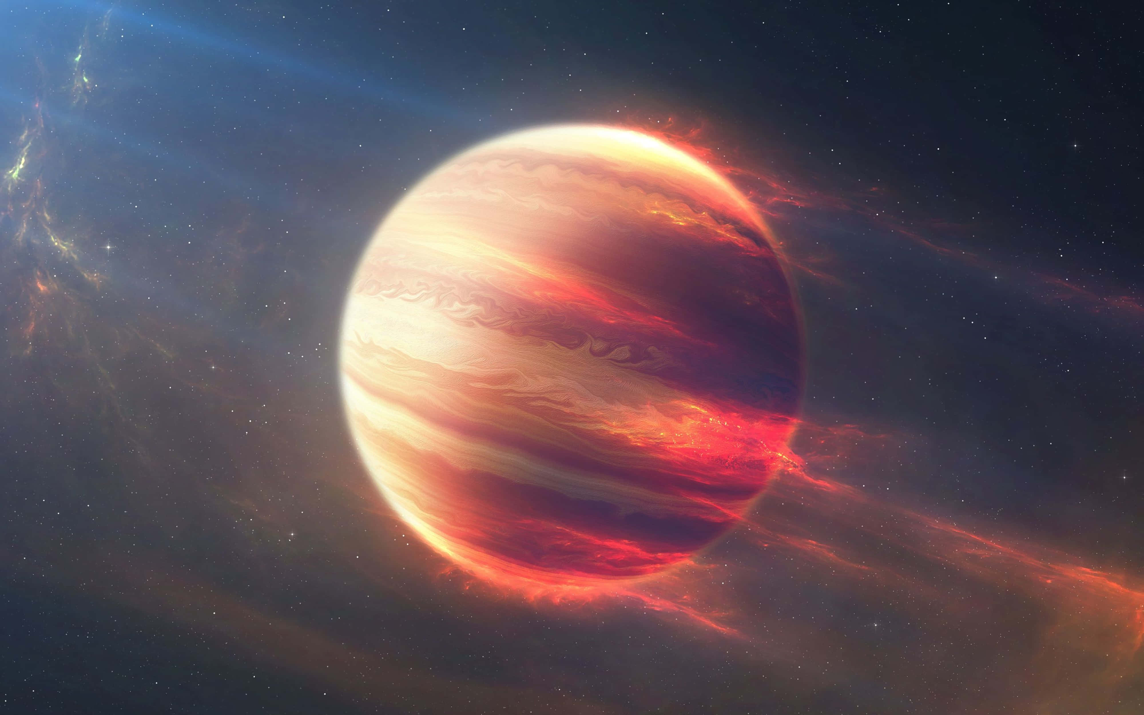 4K Brennende Jupiter i universet Bakgrunner