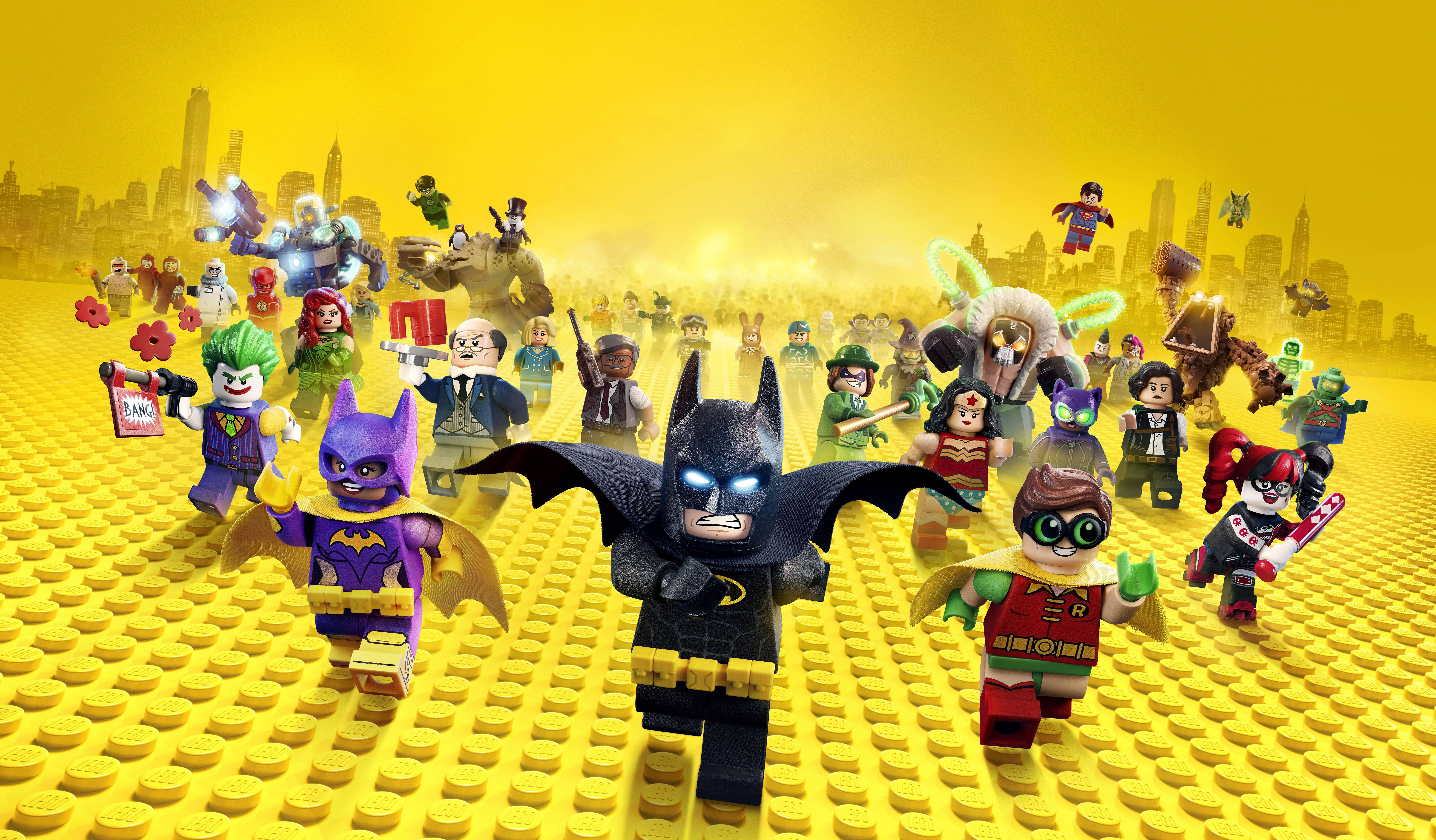 4K LEGO Batman og venner Bakgrunner