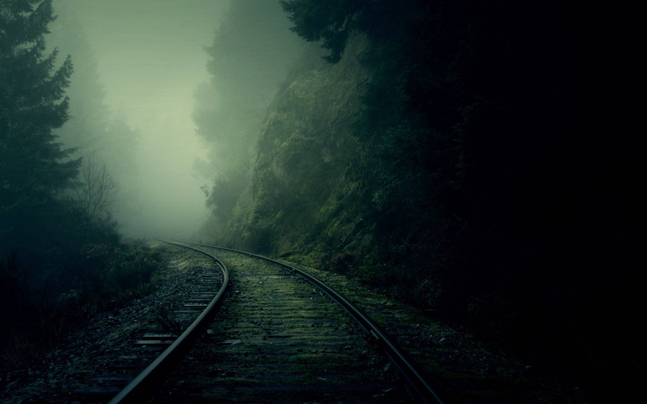 4K Natur Jernbanespor Bakgrunner