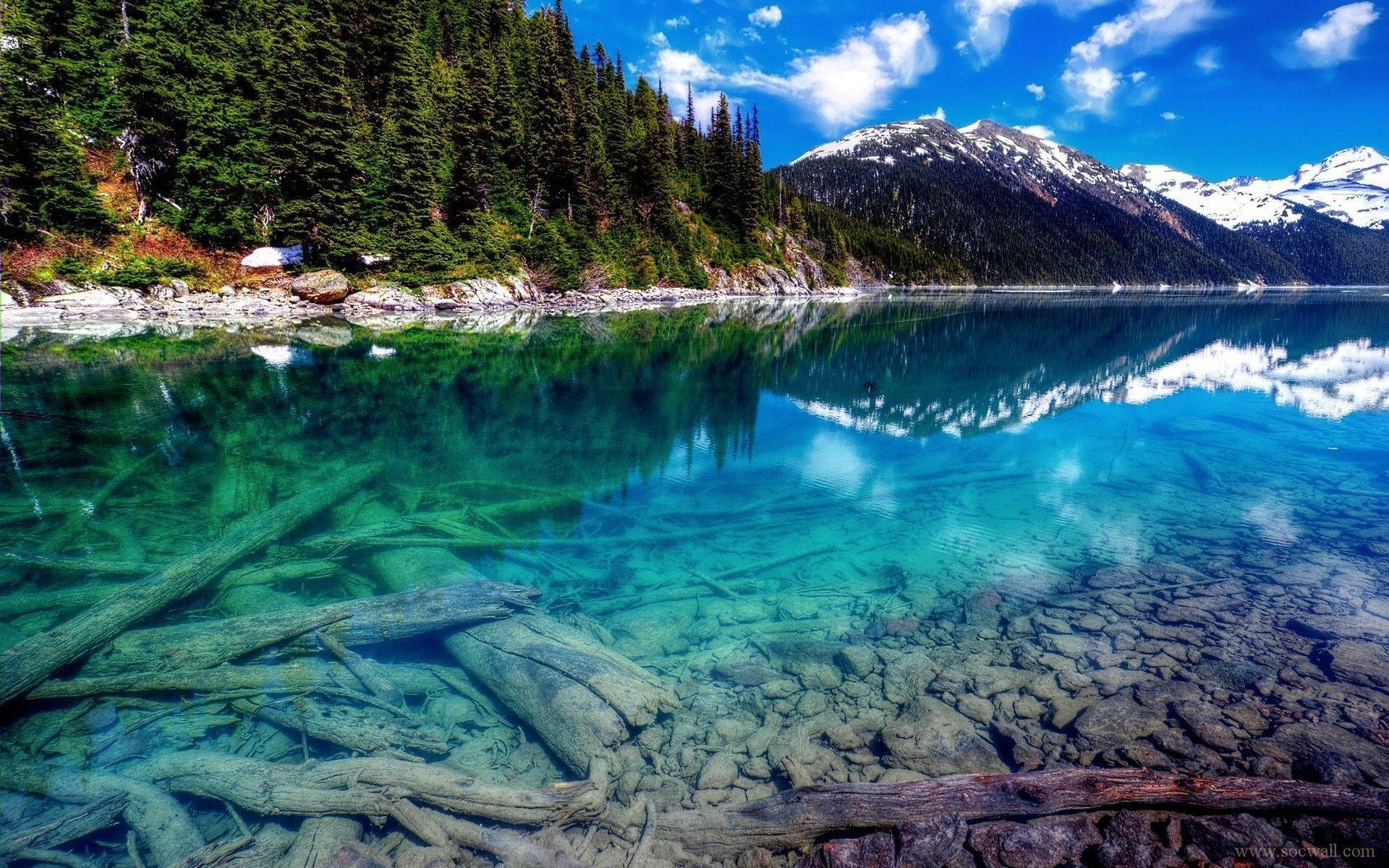 4K Natur Klart Vann Bakgrunner