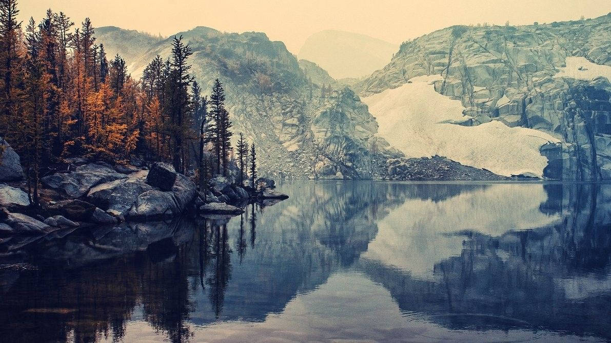 4K Natur Om Vinteren Bakgrunner