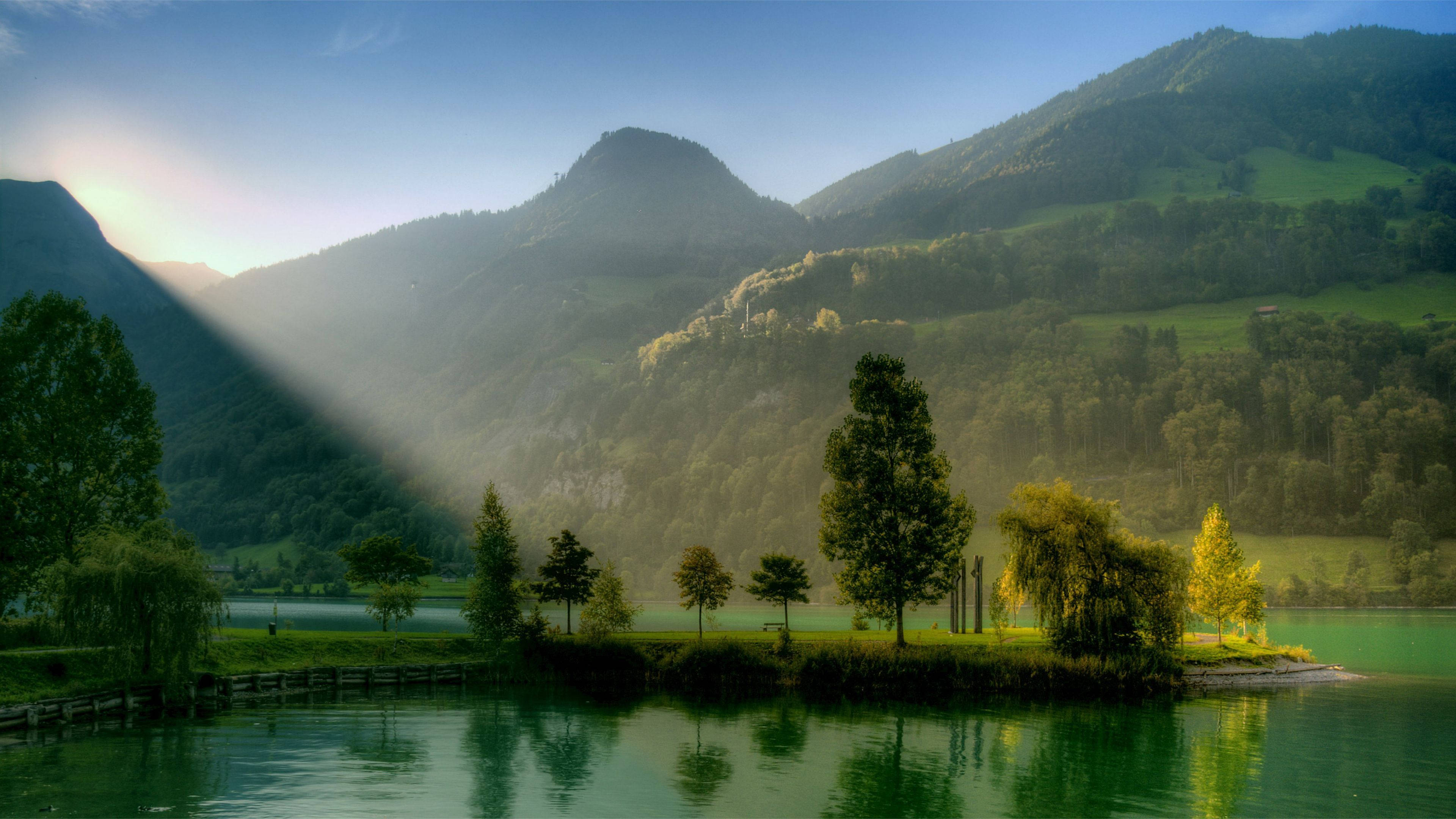 4K Natur Soloppgang Bakgrunner