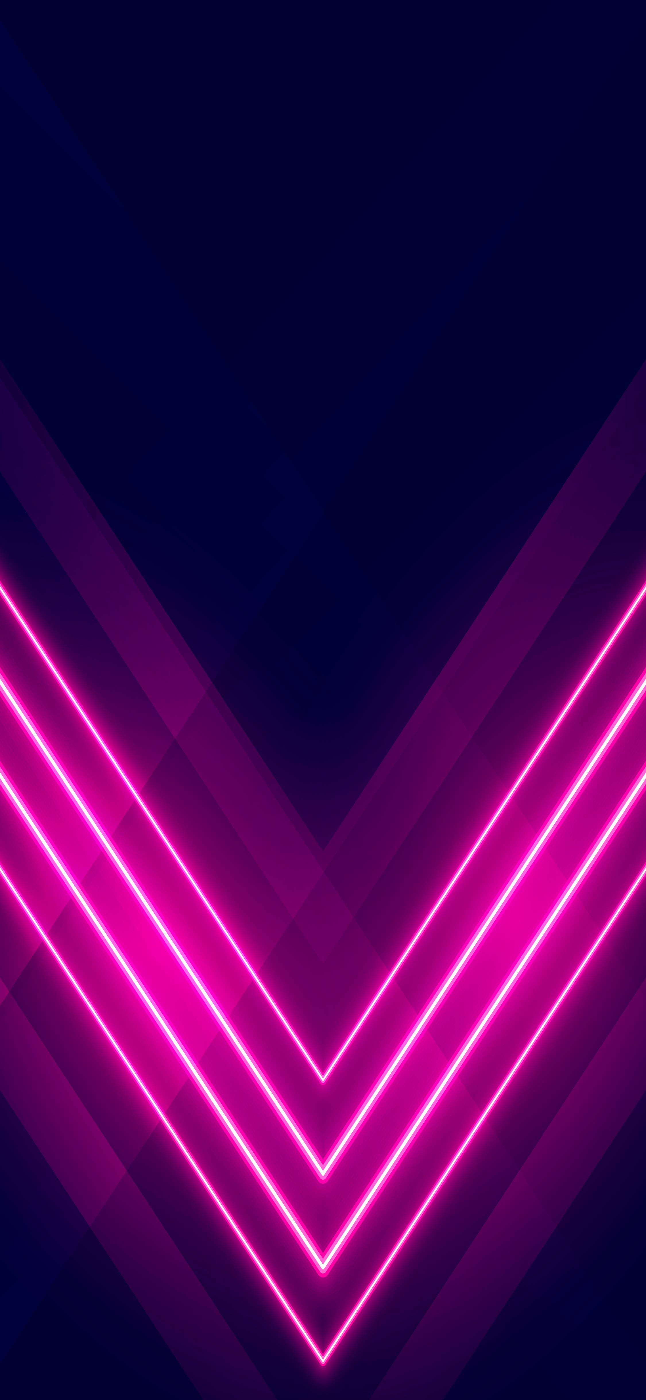 4K Neon iPhone Rosa Piler Bakgrunner
