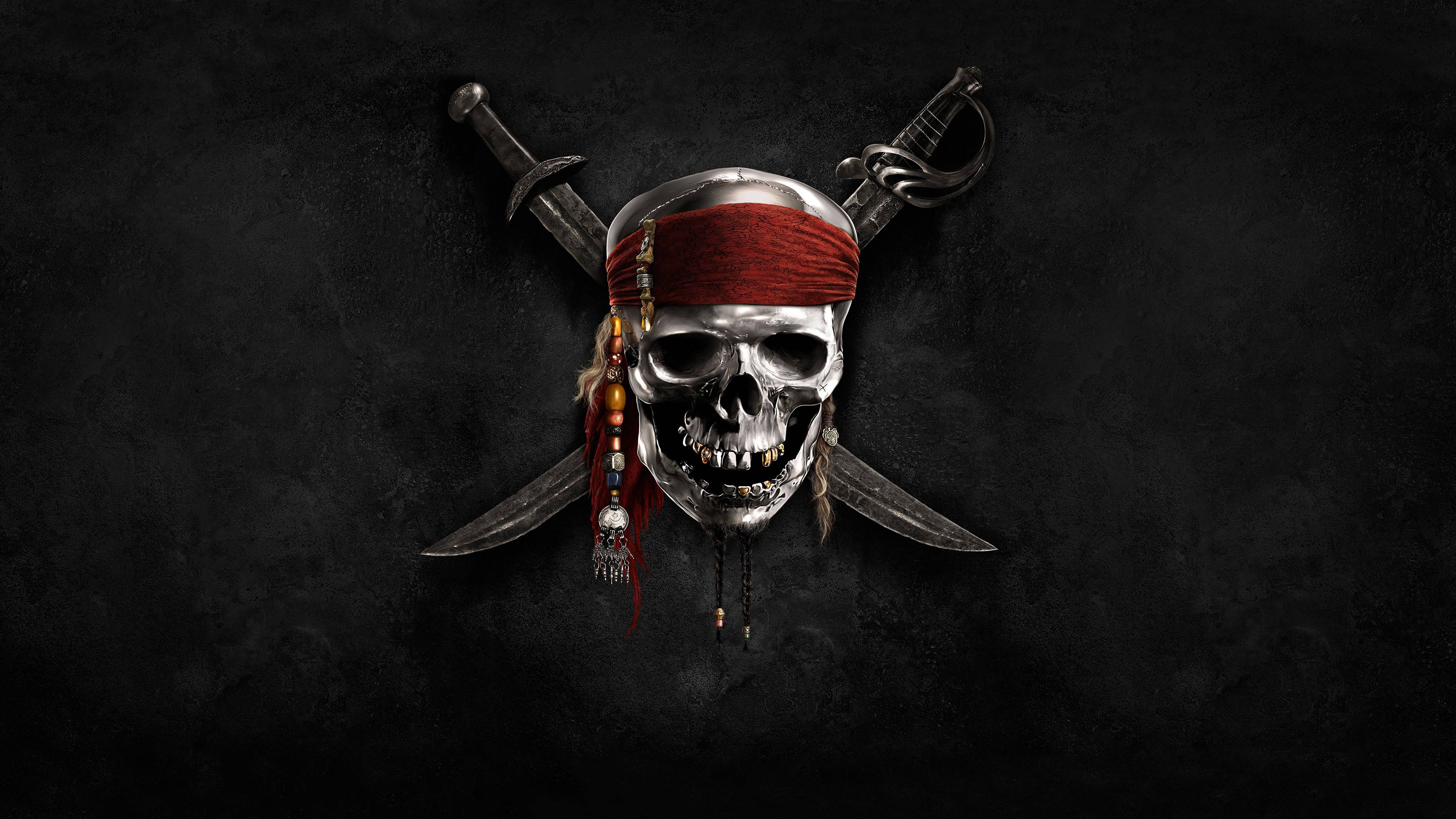 4K Piratskalle Bakgrunner