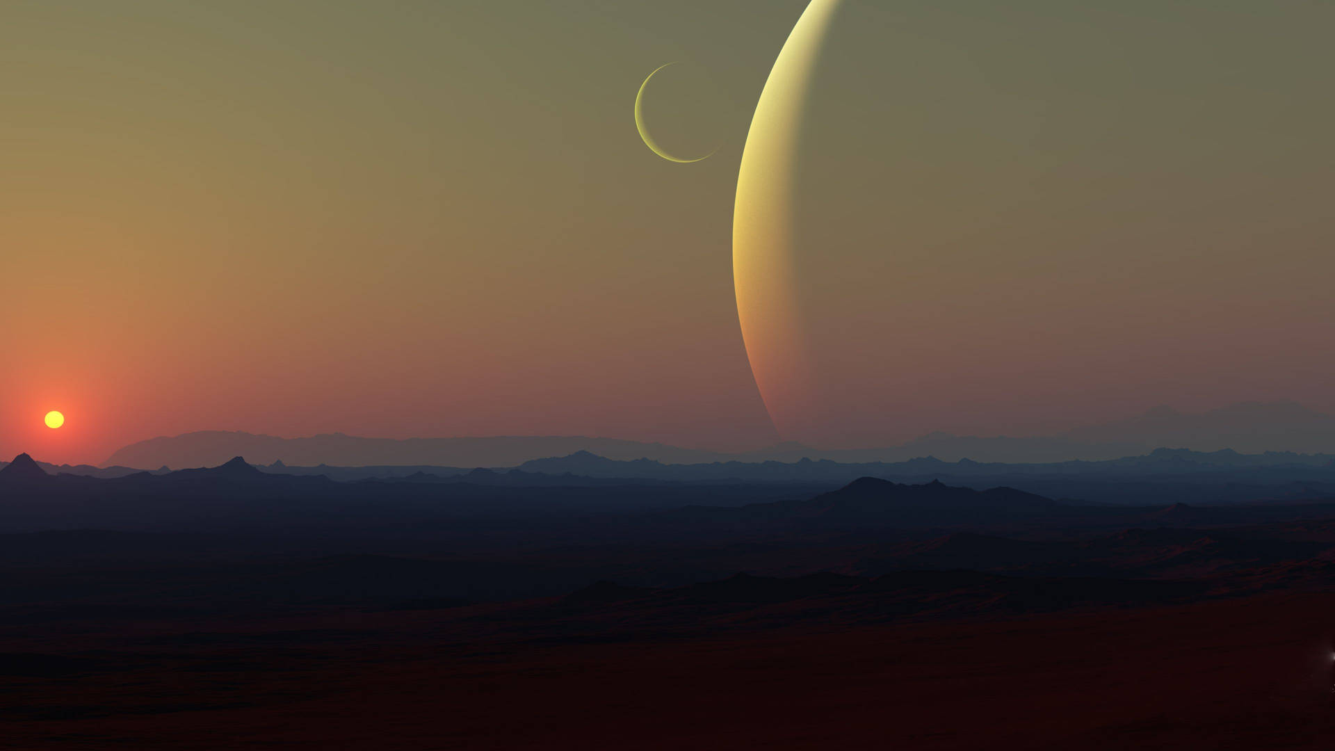 4K Ultra HD 2160p Fantasisolnedgang