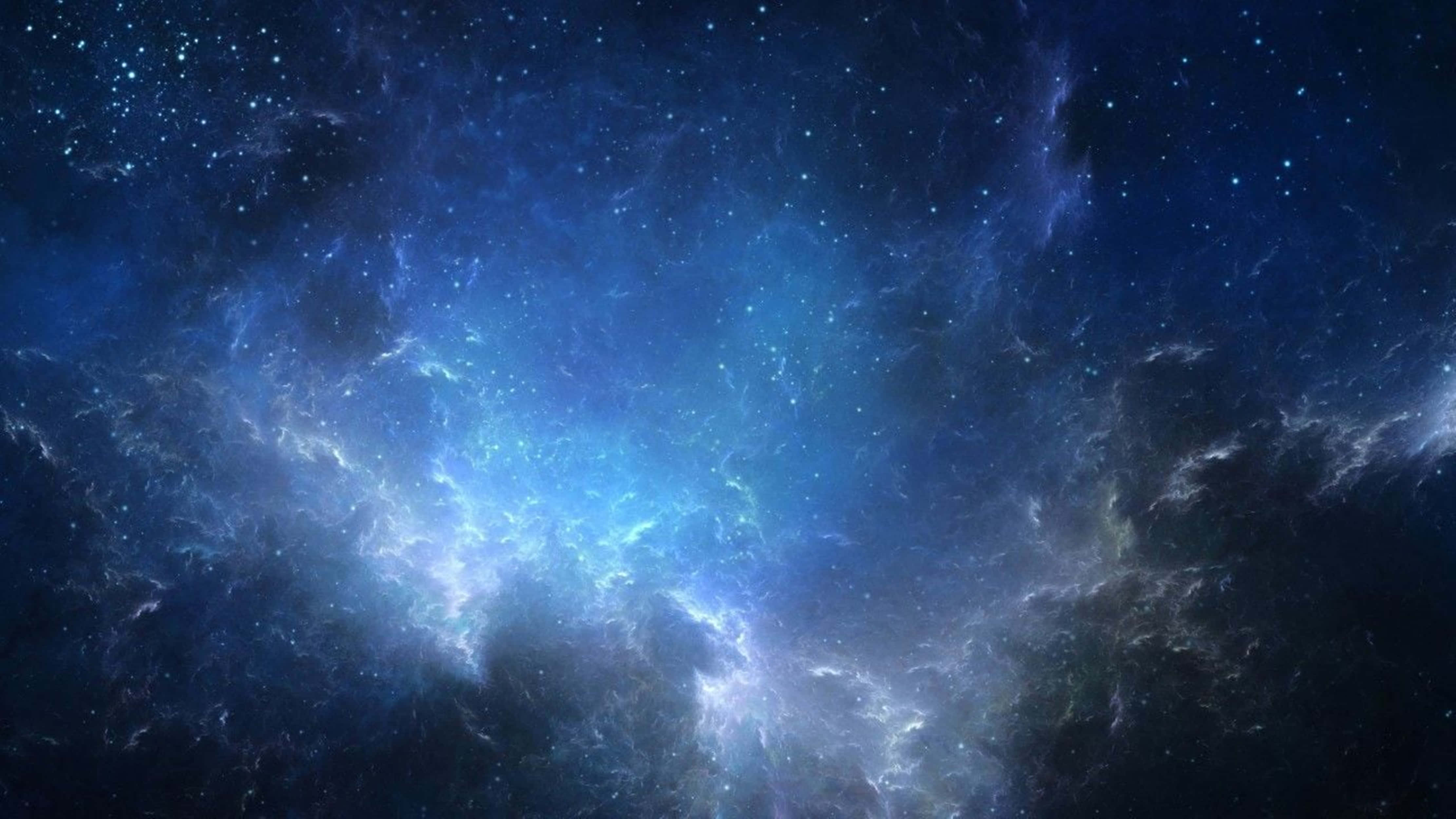 4K univers blå tåke Bakgrunner