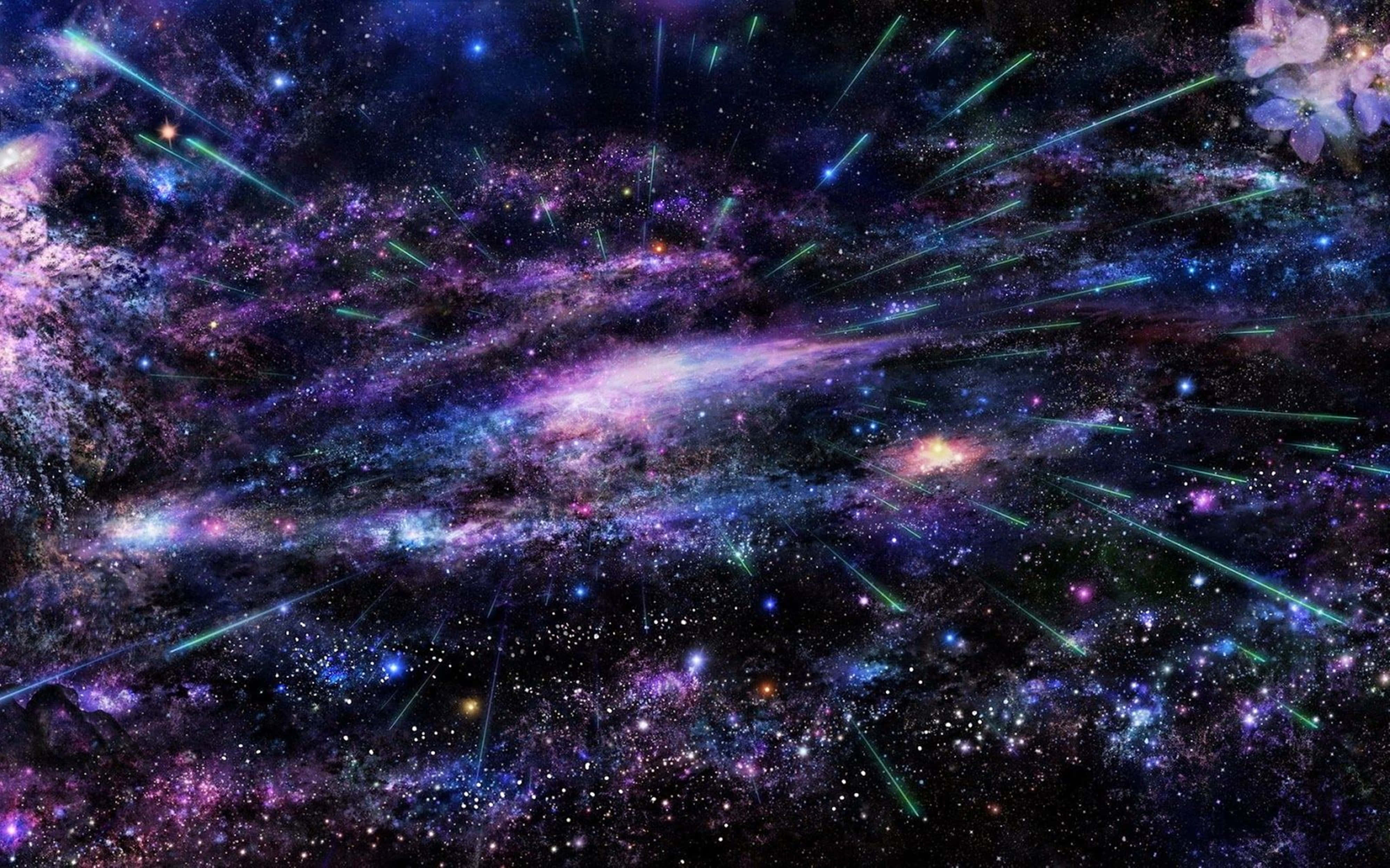 4K Univers Rom Galakse Bakgrunner