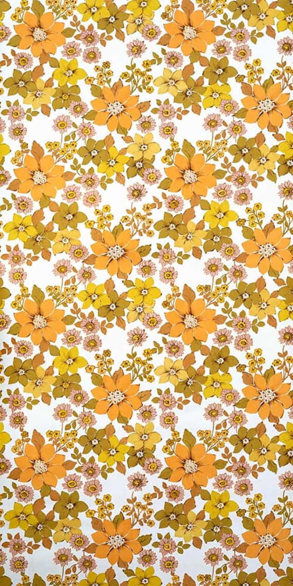 70-talls blomstervintage stil Bakgrunner
