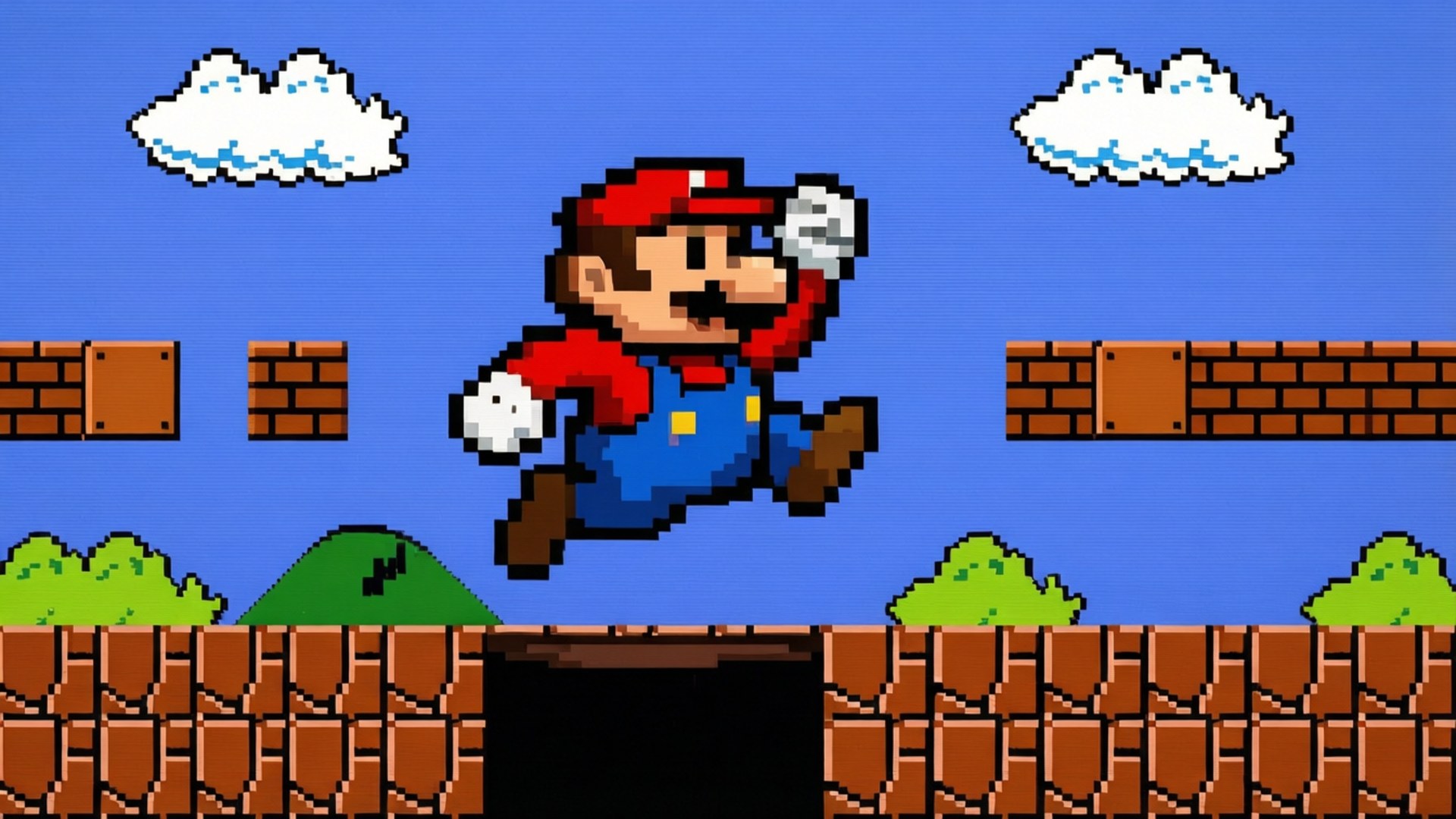 8-Bit Hopp Bakgrunner