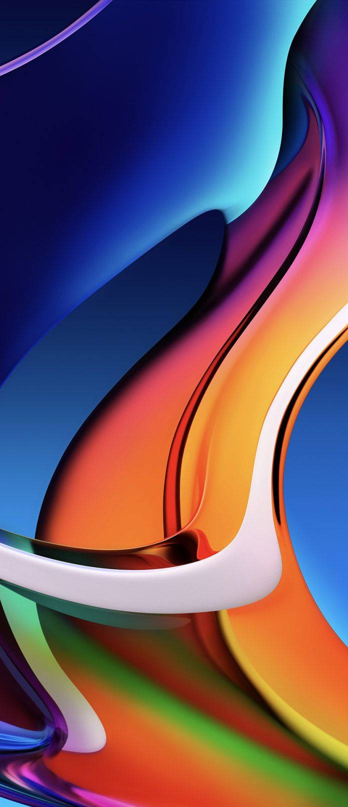 8K iPhone Abstrakte Tilfeldige Former Bakgrunner
