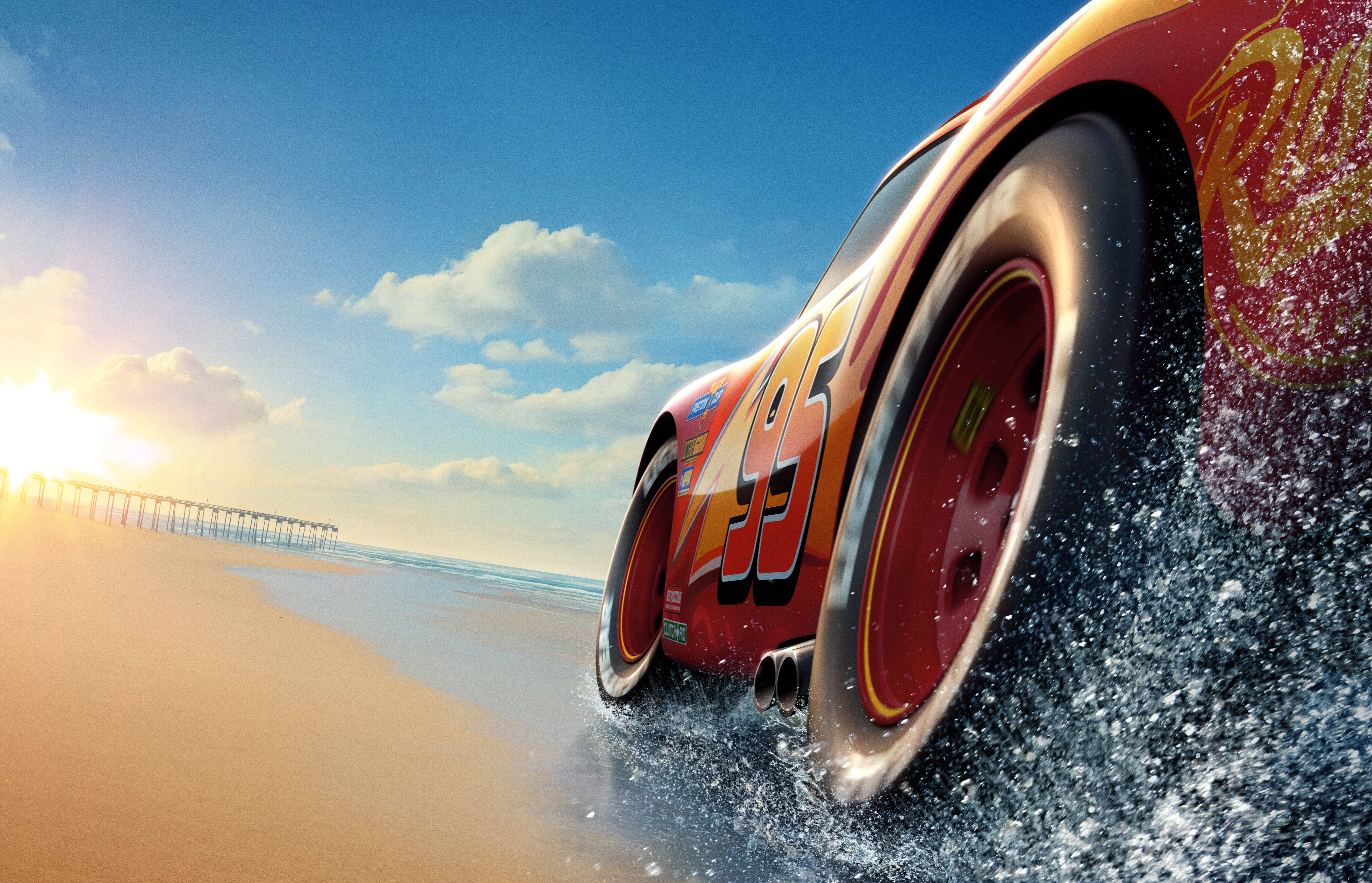 8K Ultra HD Lynrask McQueen Bakgrunner