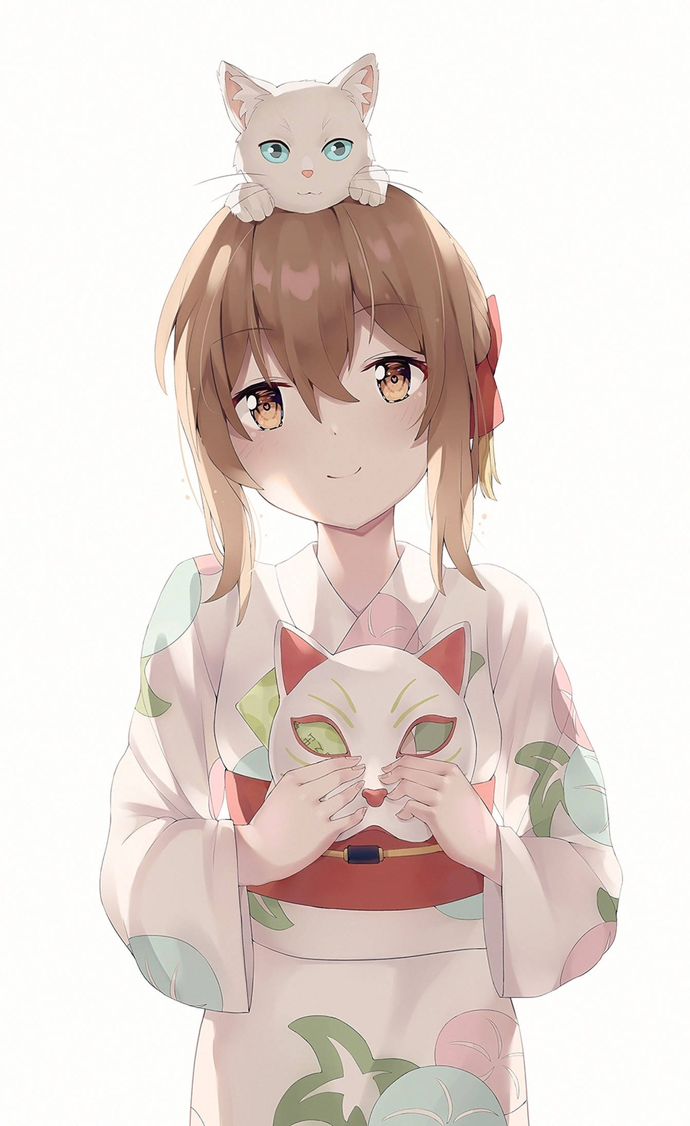 A Whisker Away Miyo i kimono Bakgrunner