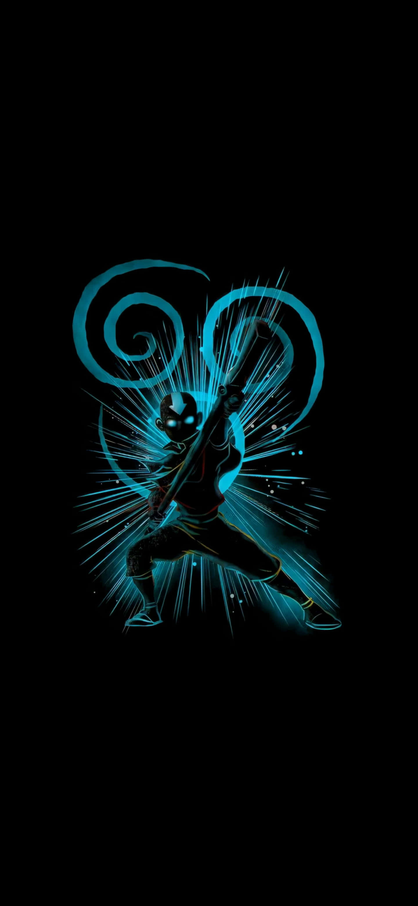 Aang med venner i Avatar: The Last Airbender Bakgrunner