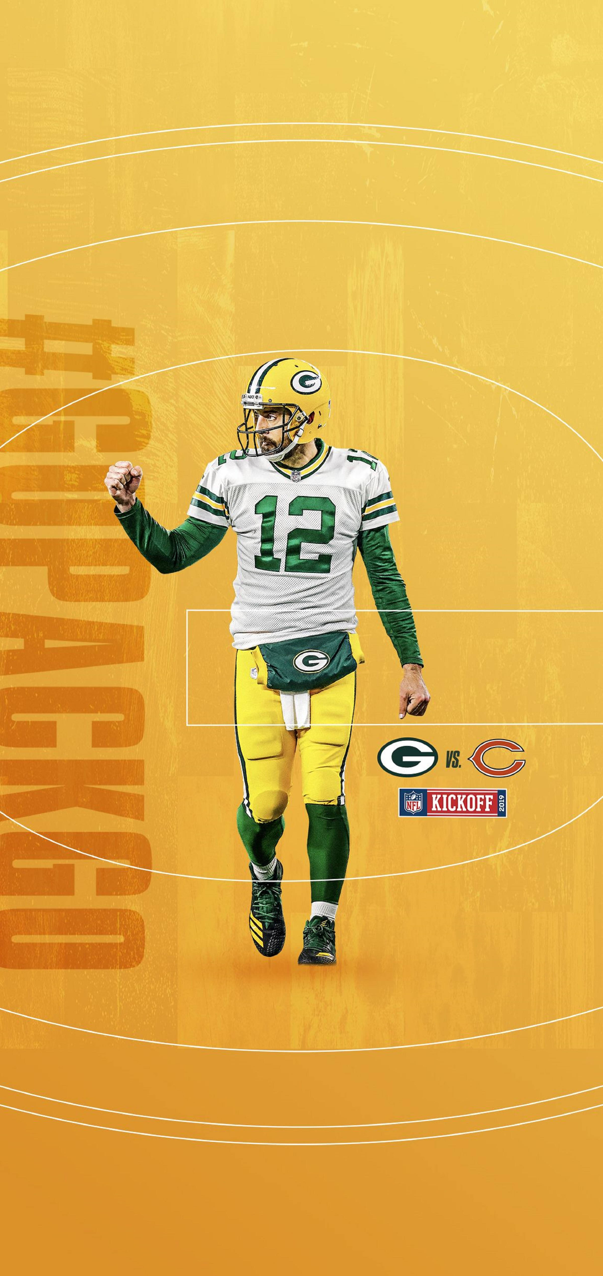 Aaron Rodgers NFL 2019 Plakat Bakgrunner