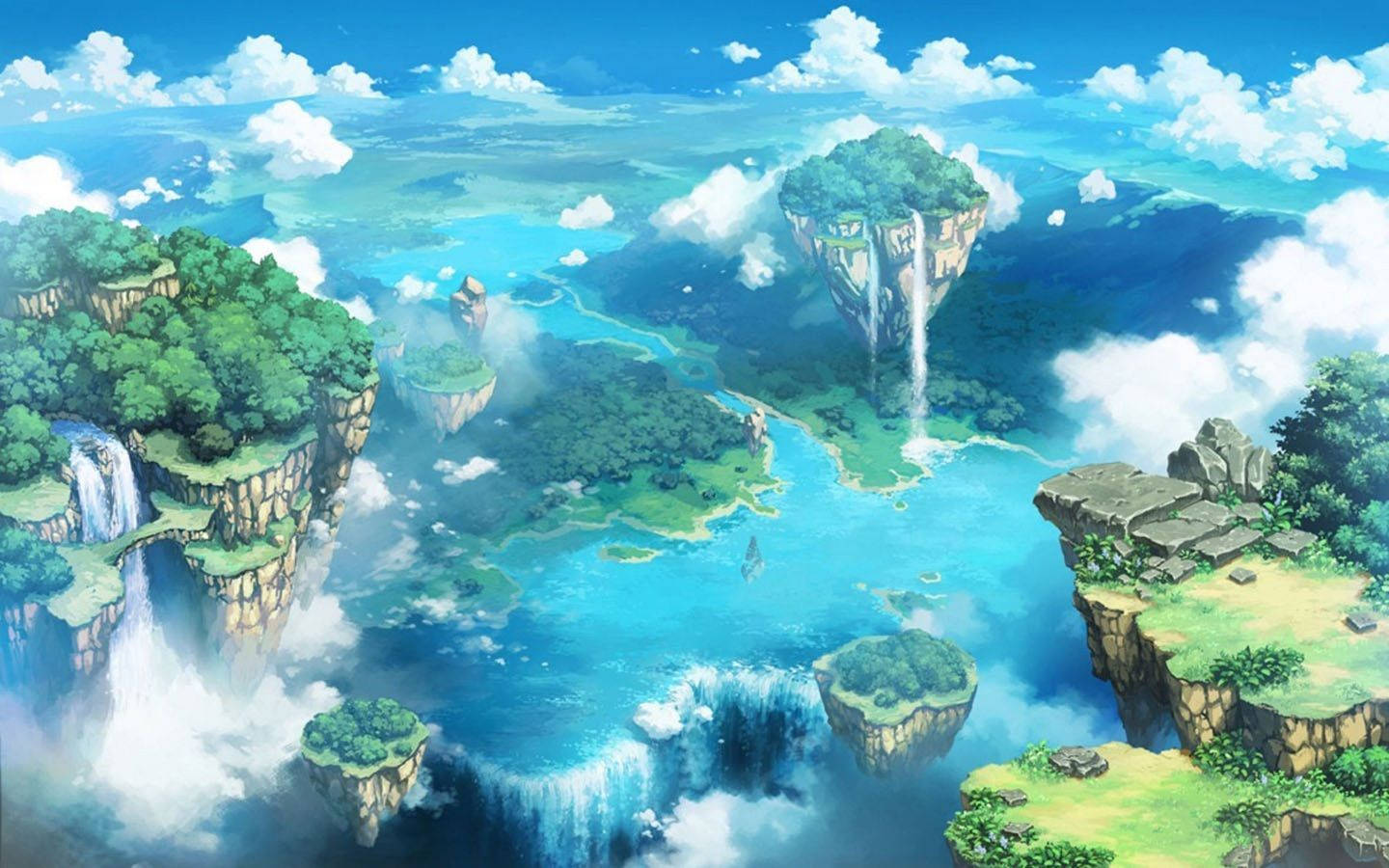 Abarat-arkipelets estetiske anime-landskap Bakgrunner