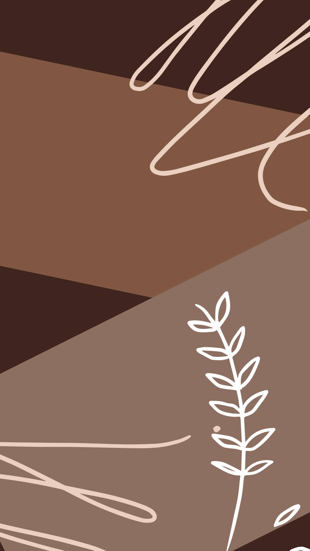 Abstrakt blomstrende beige brun estetikk Bakgrunner