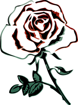 Abstrakt neonkontur rosekunst Bakgrunner