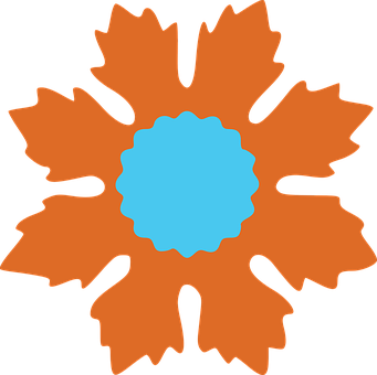 Abstrakt oransje blomsterillustrasjon Bakgrunner